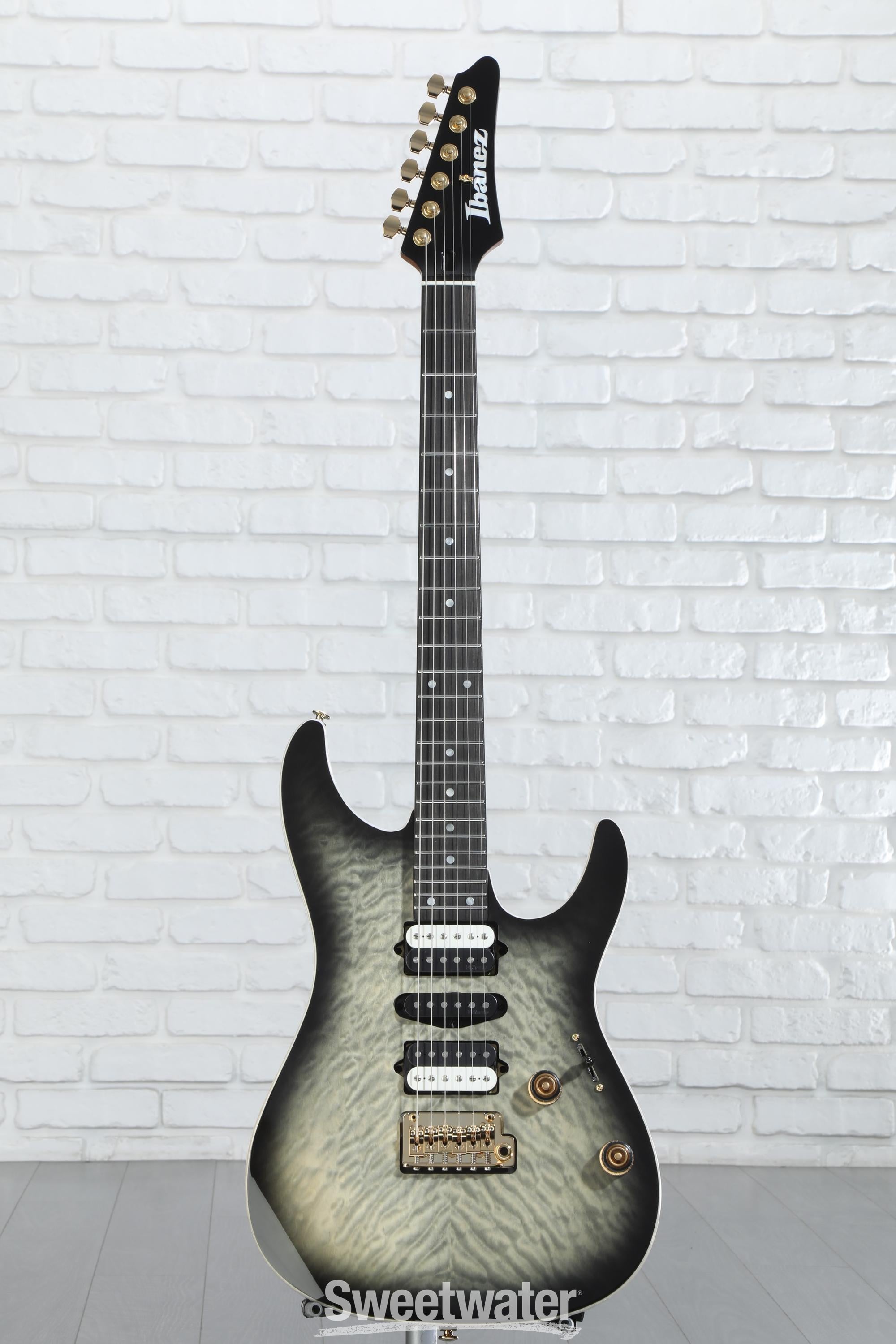 Ibanez Premium AZ47P1QM Electric Guitar - Black Ice Burst