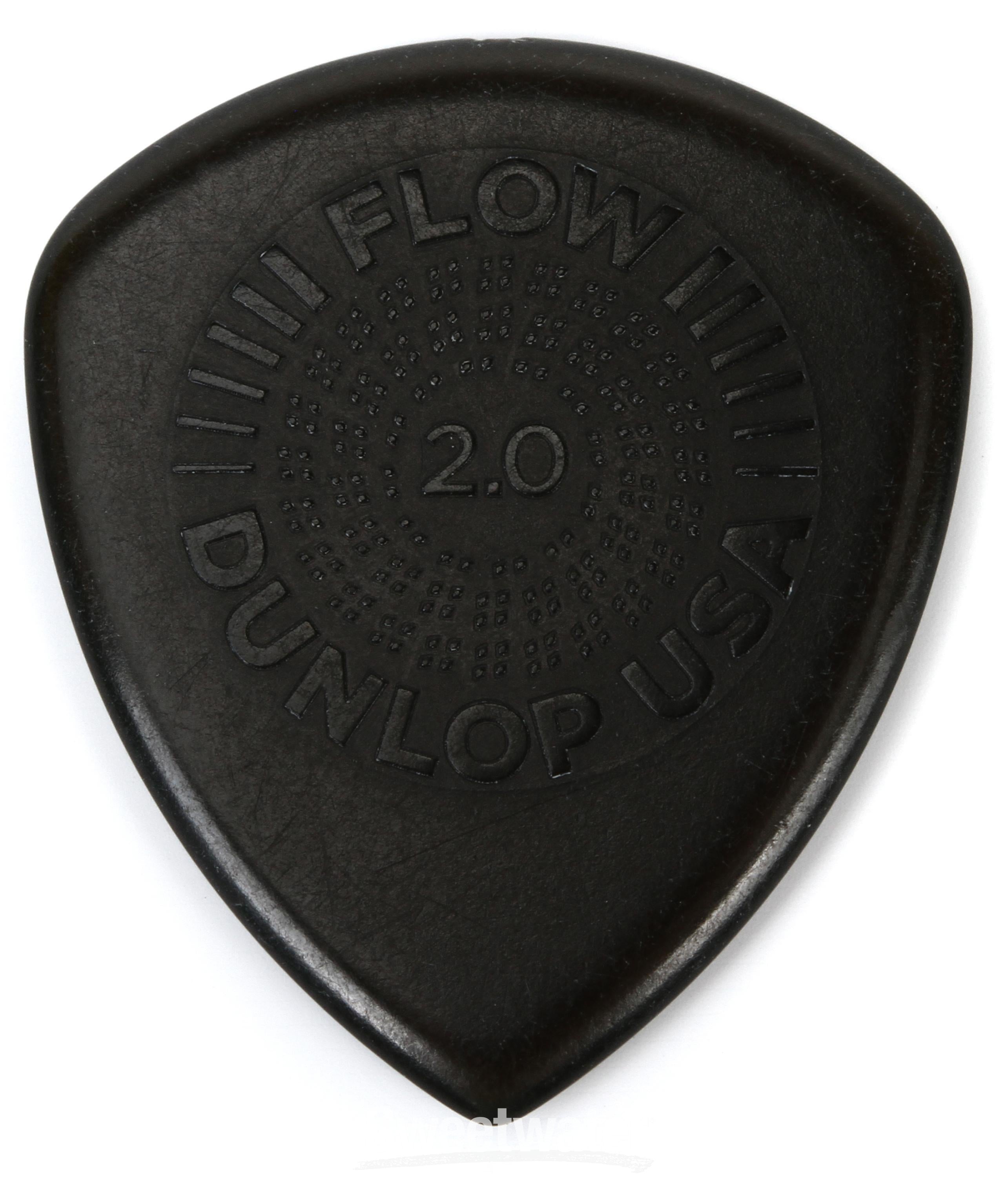 Dunlop 549R200 Flow Standard Grip Guitar Picks 2.0mm 24-pack