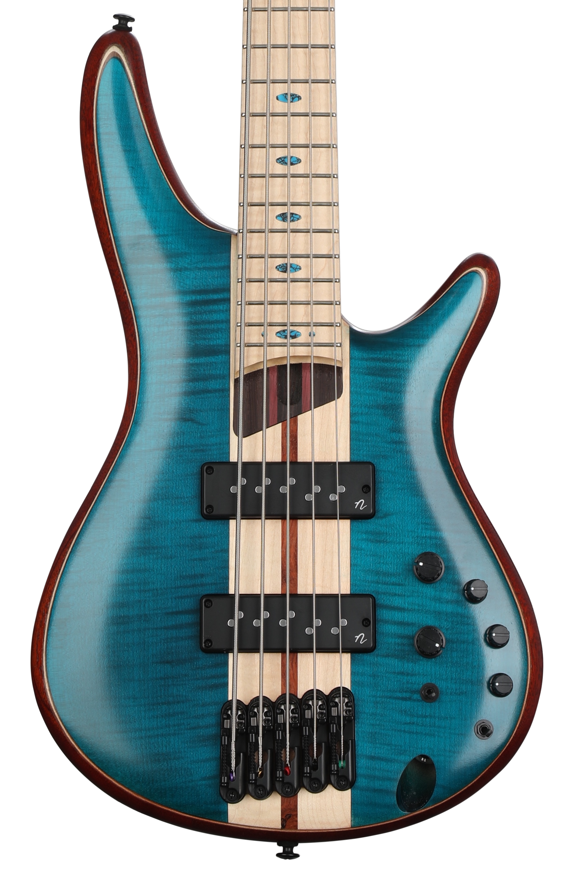 Ibanez SR Premium 5-string Electric Bass - Caribbean Green
