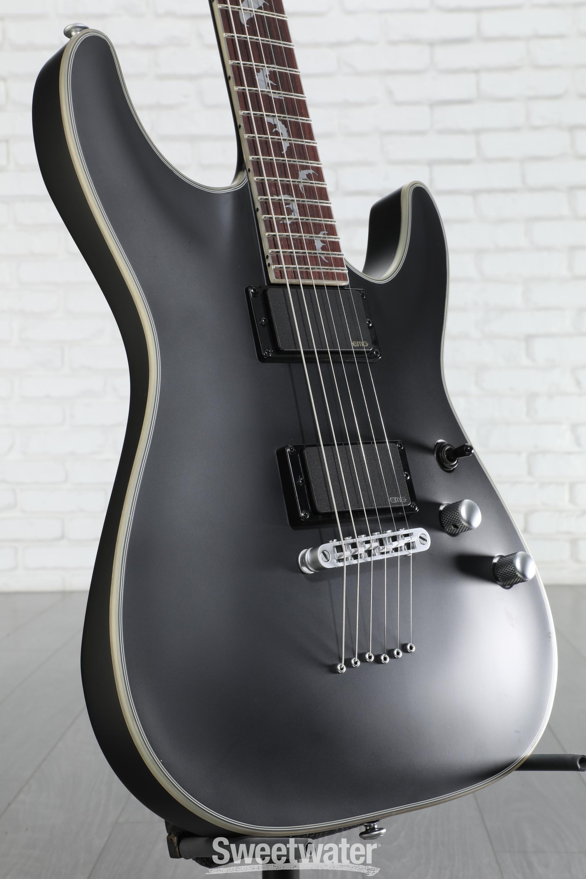 シェクター SCHECTER Damien Platinum-6 Schecter Damien Platinum 6 SBK Satin Black | USA