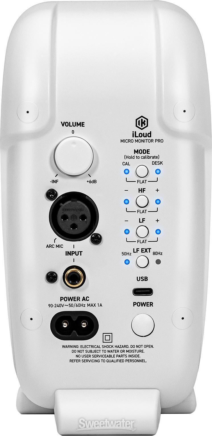 IK Multimedia iLoud Micro Monitor Pro Pair - White | Sweetwater IK Multimedia iLoud Micro Monitor Pro Pair - White | Sweetwater