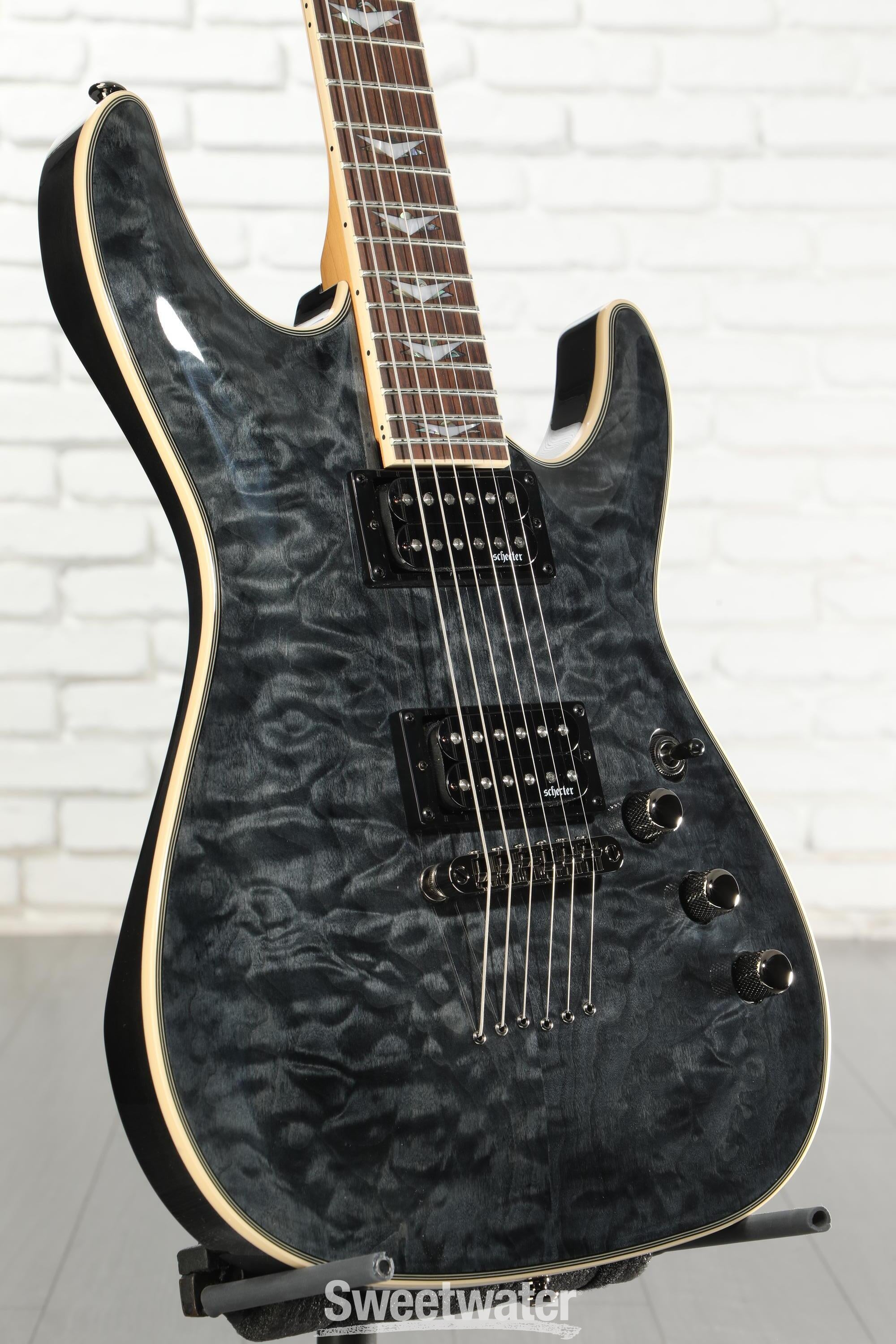 Schecter Omen Extreme-6 Electric Guitar - See-Thru Black | Sweetwater