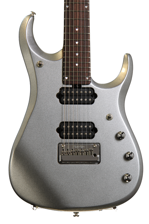 Ernie Ball Music Man JP13 7 - Platinum Silver, All Rosewood Neck