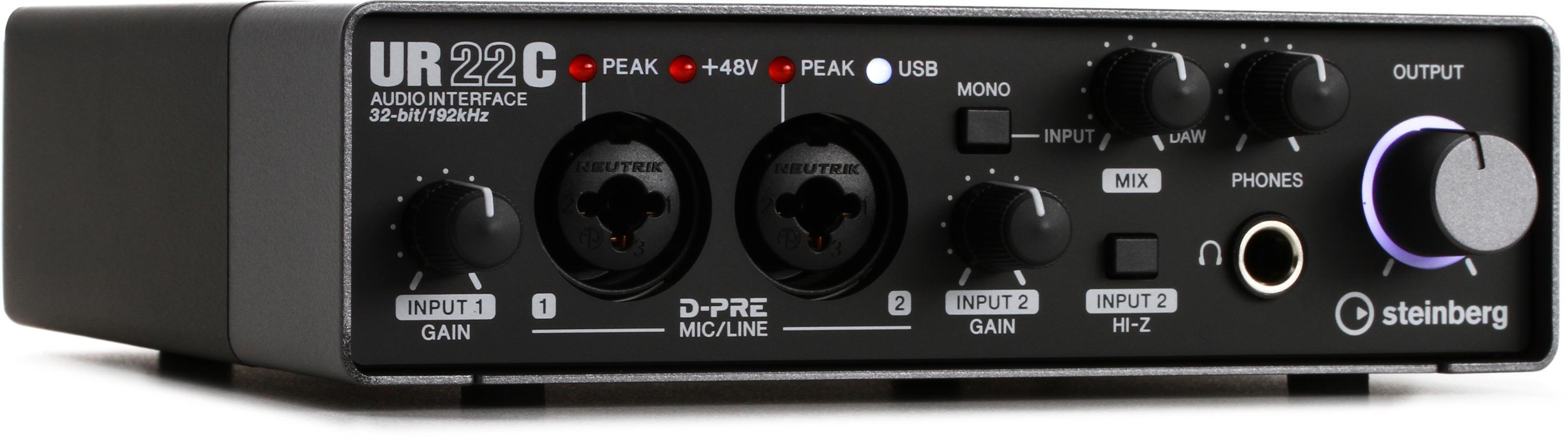 Steinberg IXO22 2x2 USB Audio Interface - Black | Sweetwater