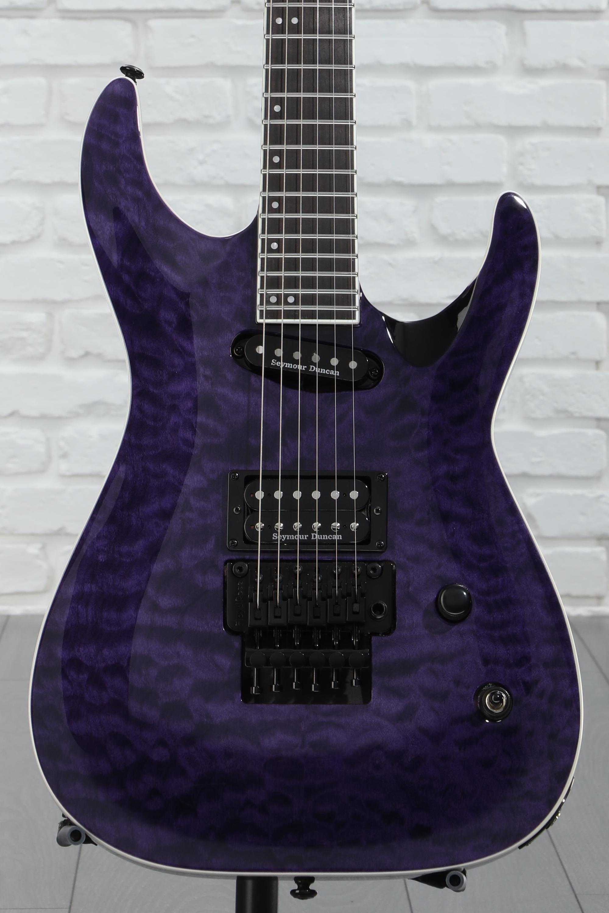 ESP LTD Andy LaRocque ALR-II Signature Electric Guitar - See-thru Purple