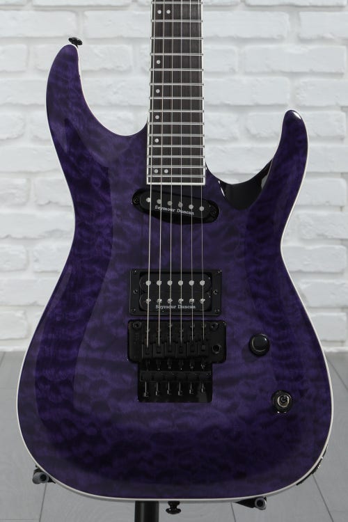 ESP LTD Andy LaRocque ALR-II Signature Electric Guitar - See-thru Purple