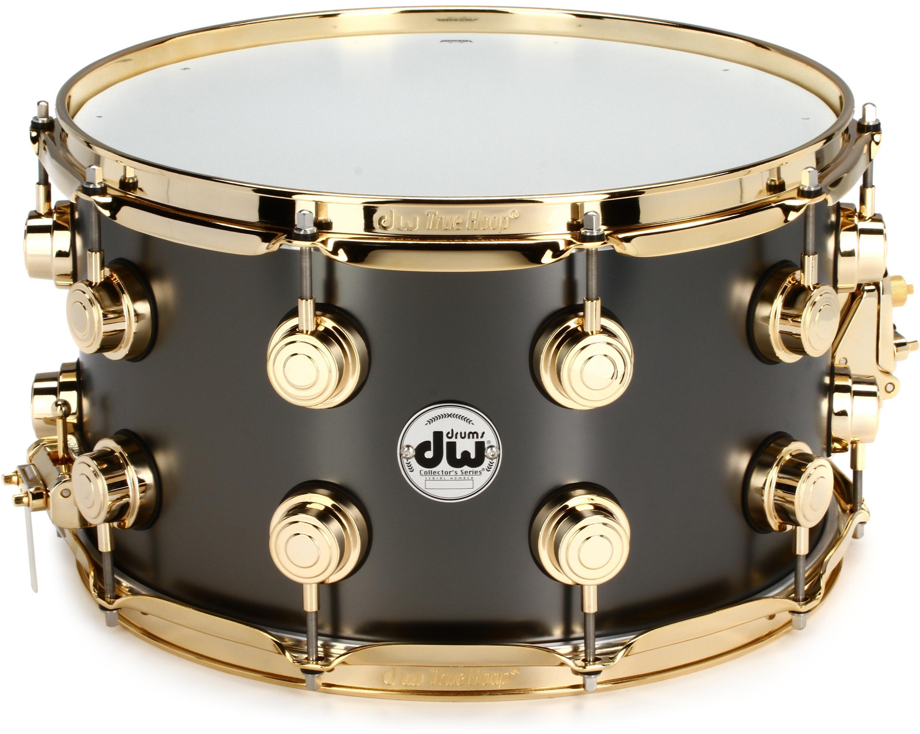 Collector's Series Metal Snare Drum - 8 x 14-inch - Satin Black