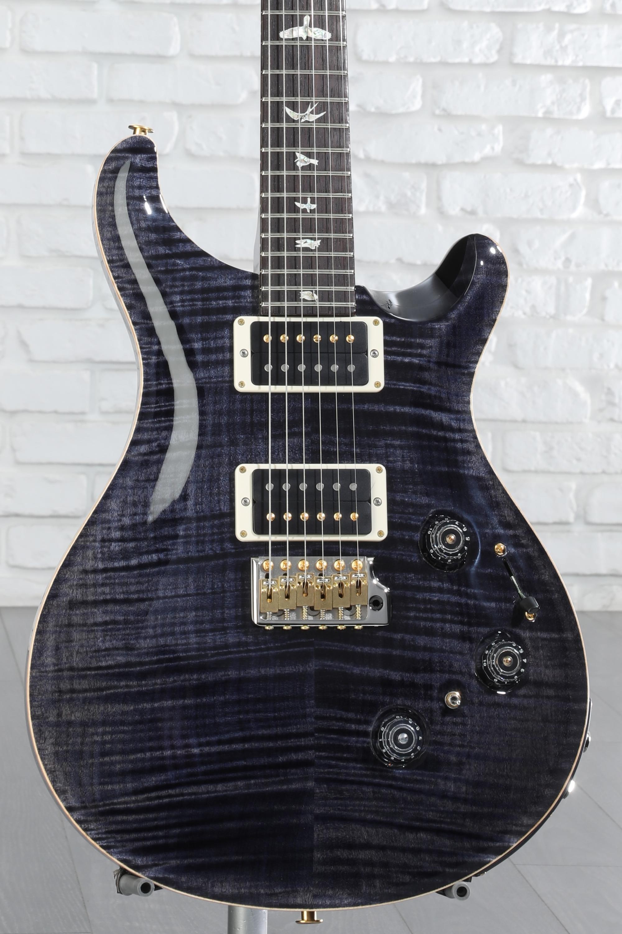 PRS Custom 24 Piezo 10-Top Electric Guitar - Gray Black | Sweetwater
