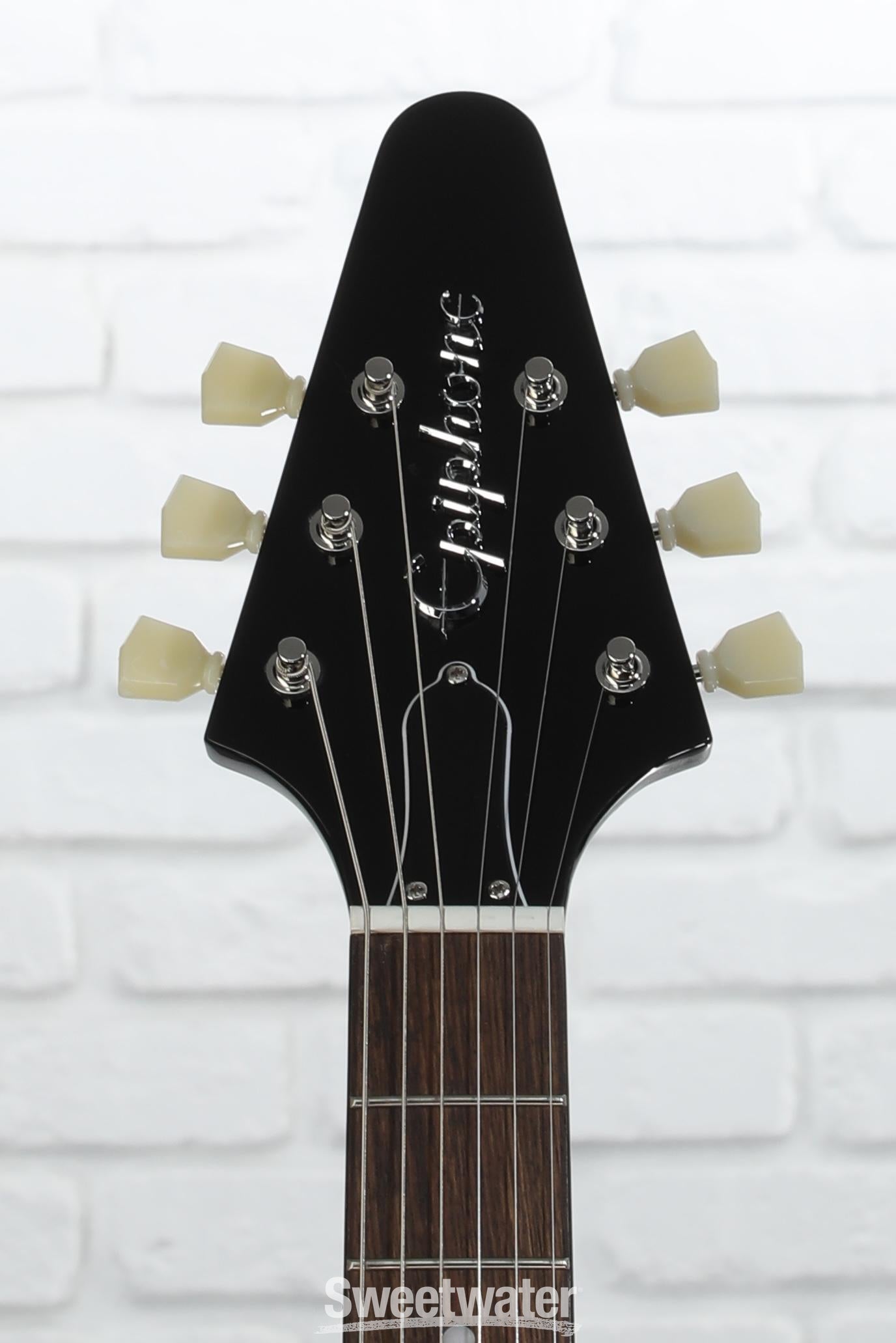 Epiphone Flying V - Ebony – nafiriguitar.com