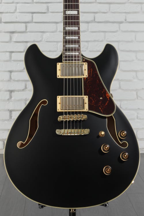 Ibanez Artcore AS73G Semi-hollowbody Electric Guitar - Black Flat