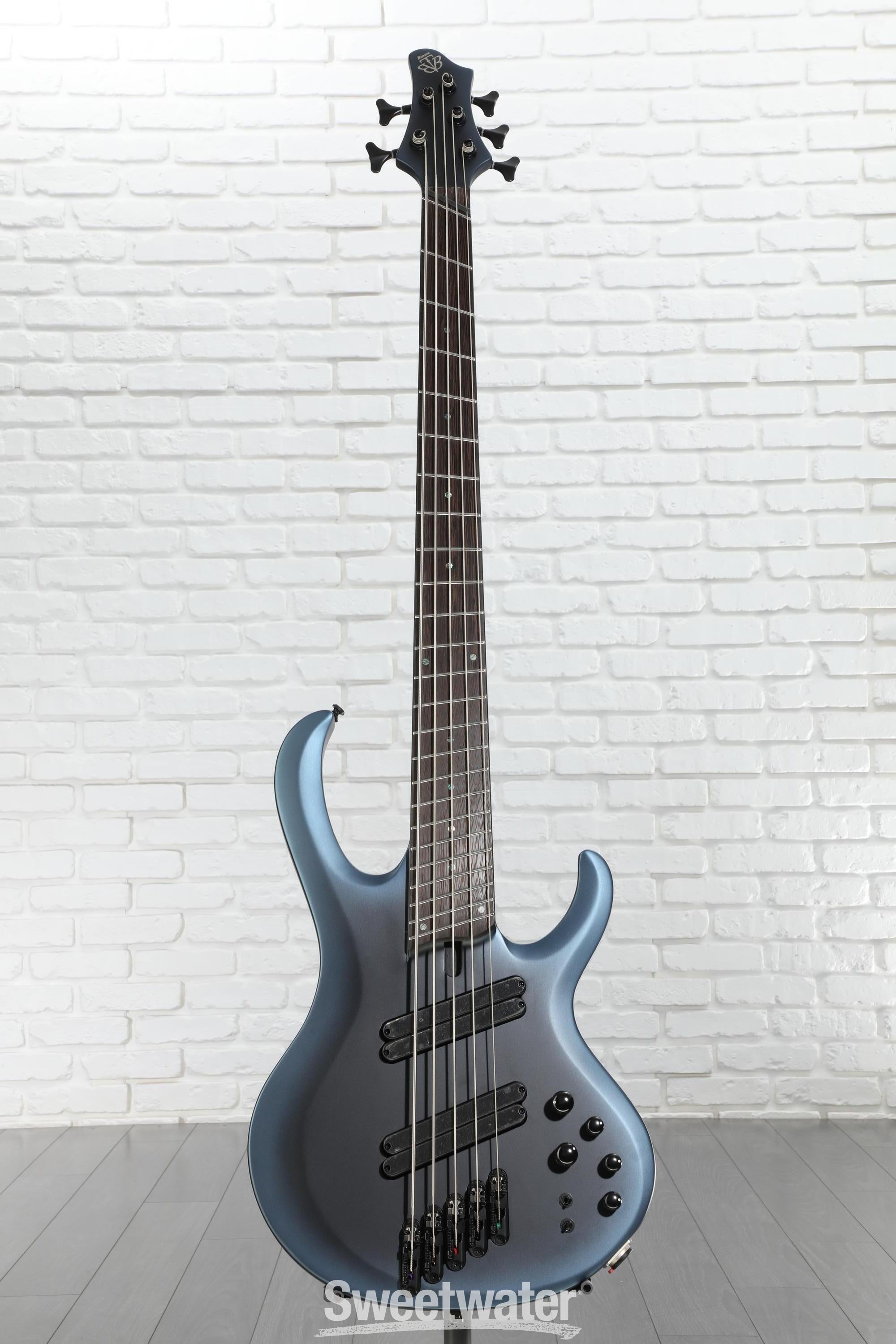 ベース Ibanez BTB605ms Ibanez 5-String Multi-Scale Electric Bass - Midnight Arctic Ocean