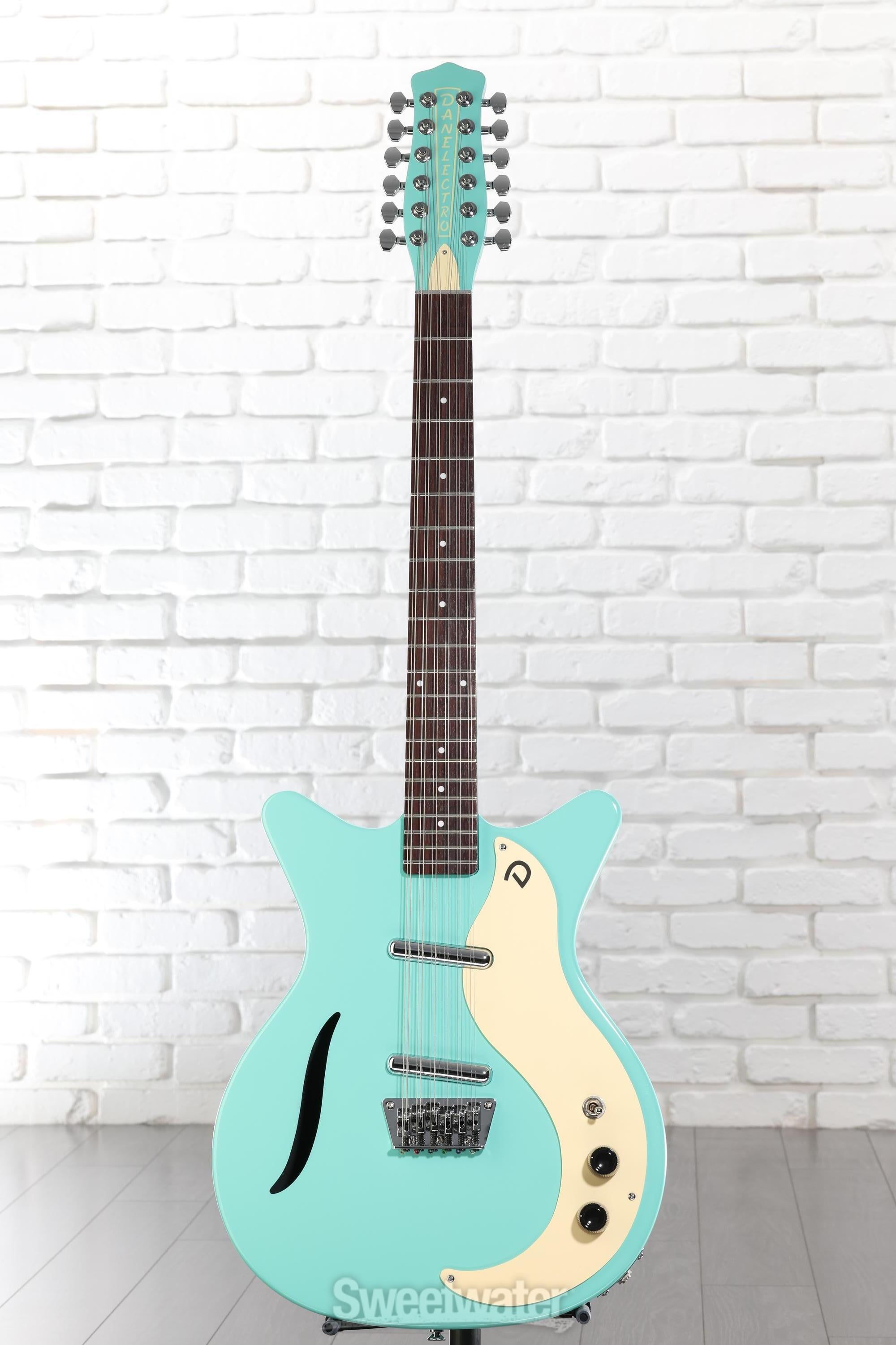 Danelectro Vintage 12 String Electric Guitar - Dark Aqua | Sweetwater
