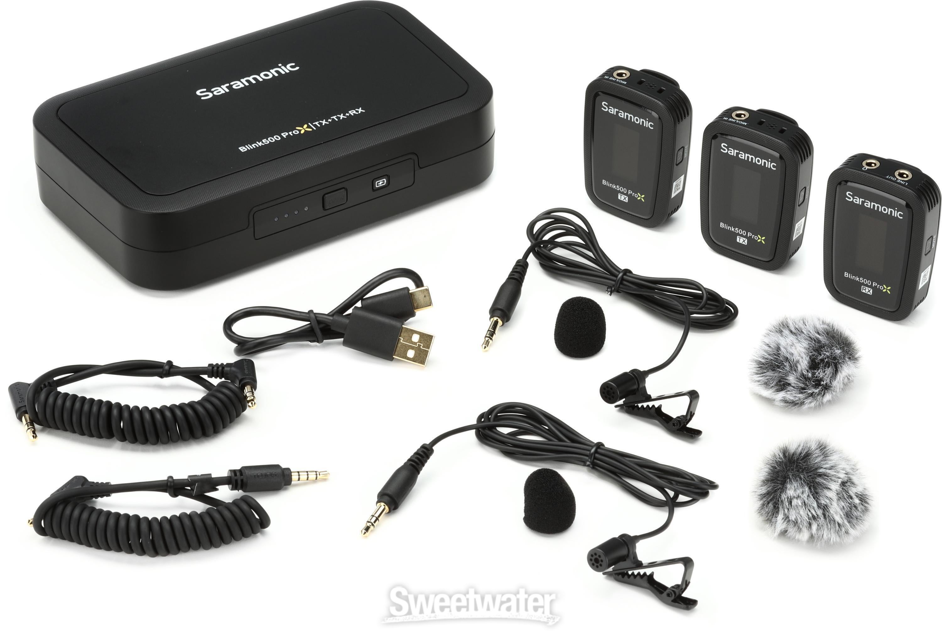 Saramonic Blink500 ProX B2 Clip-On Wireless Microphone System - Black