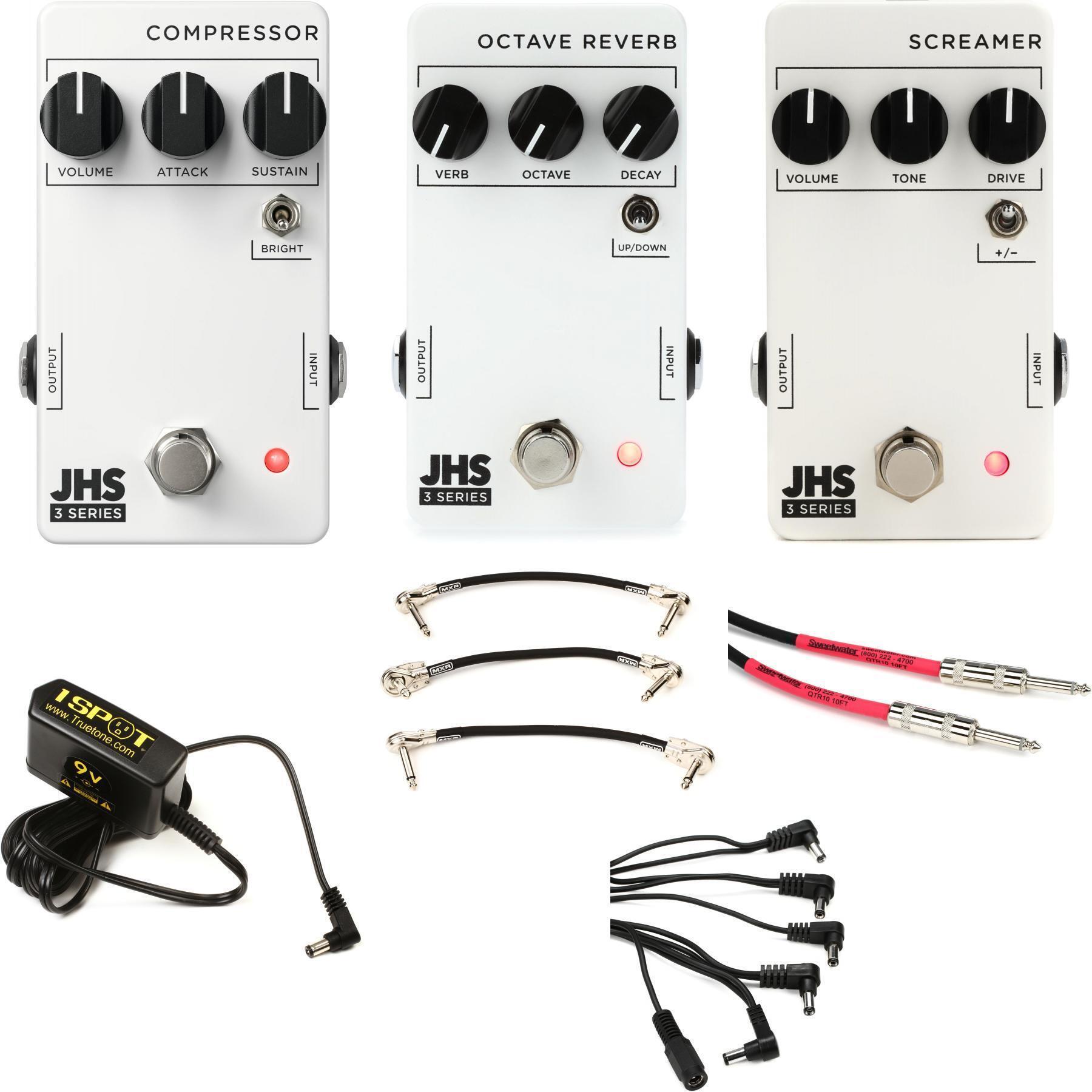 JHS 3 Series Essential Pedals Pack with Power Supply | Sweetwater