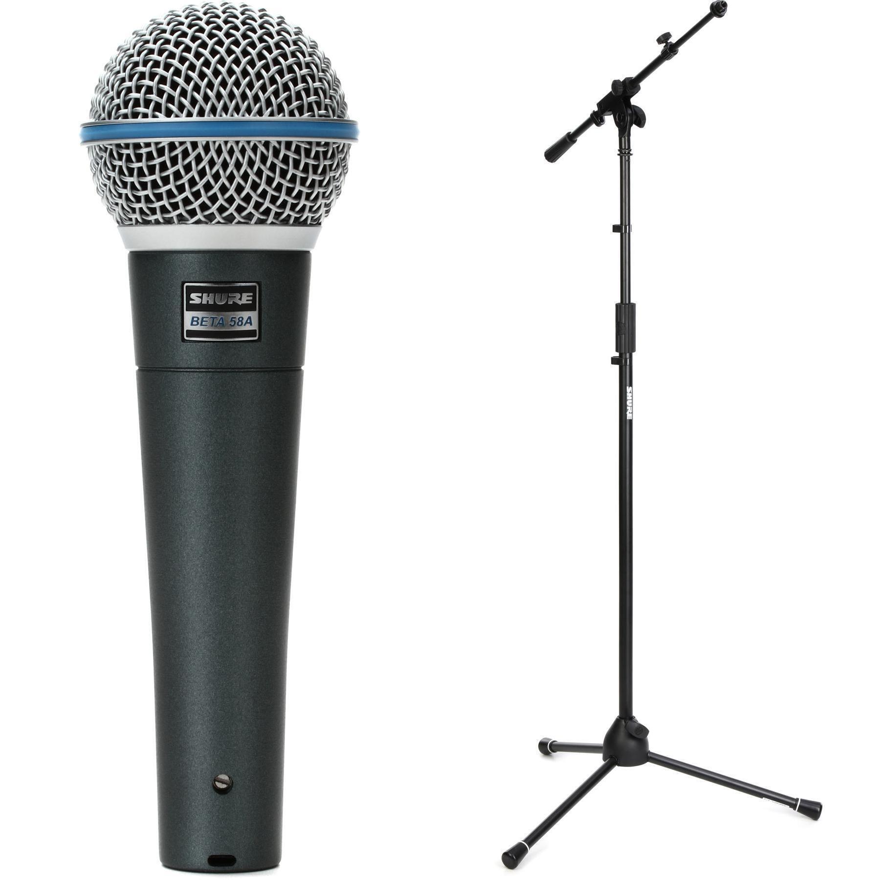 Shure Beta 58A Supercardioid Dynamic Vocal Microphone with Tripod