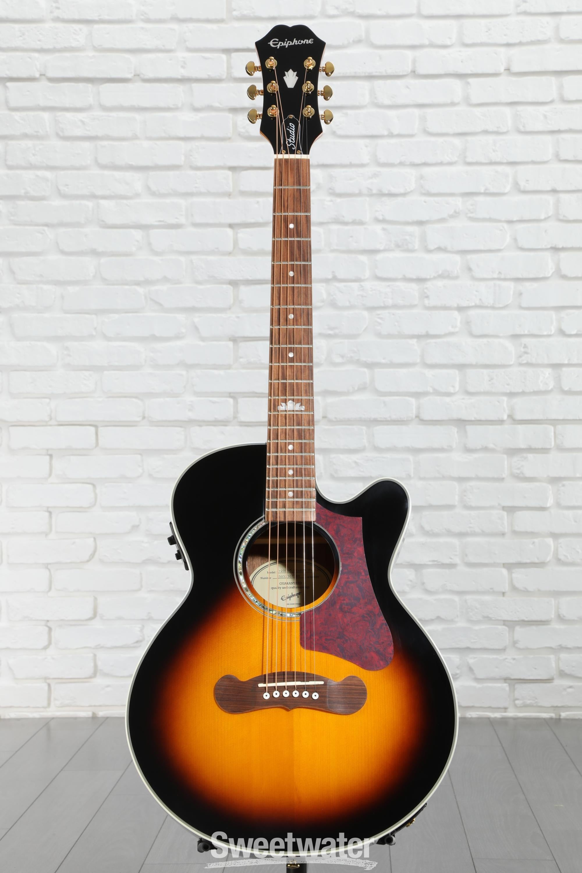 Epiphone J-200 EC Studio Parlor Acoustic-Electric Guitar - Vintage