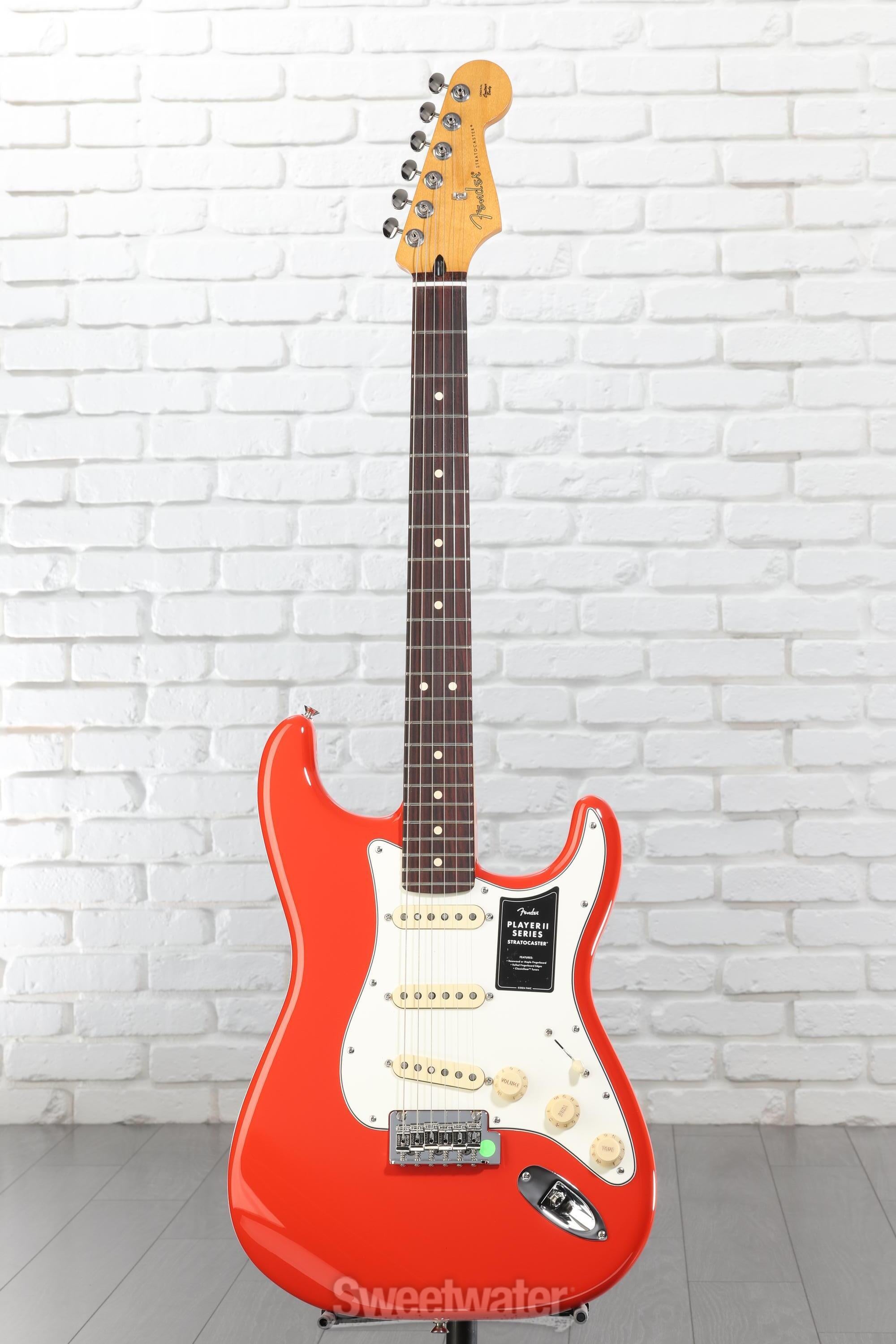 Fender Player II Stratocaster Electric Guitar - Coral Red with