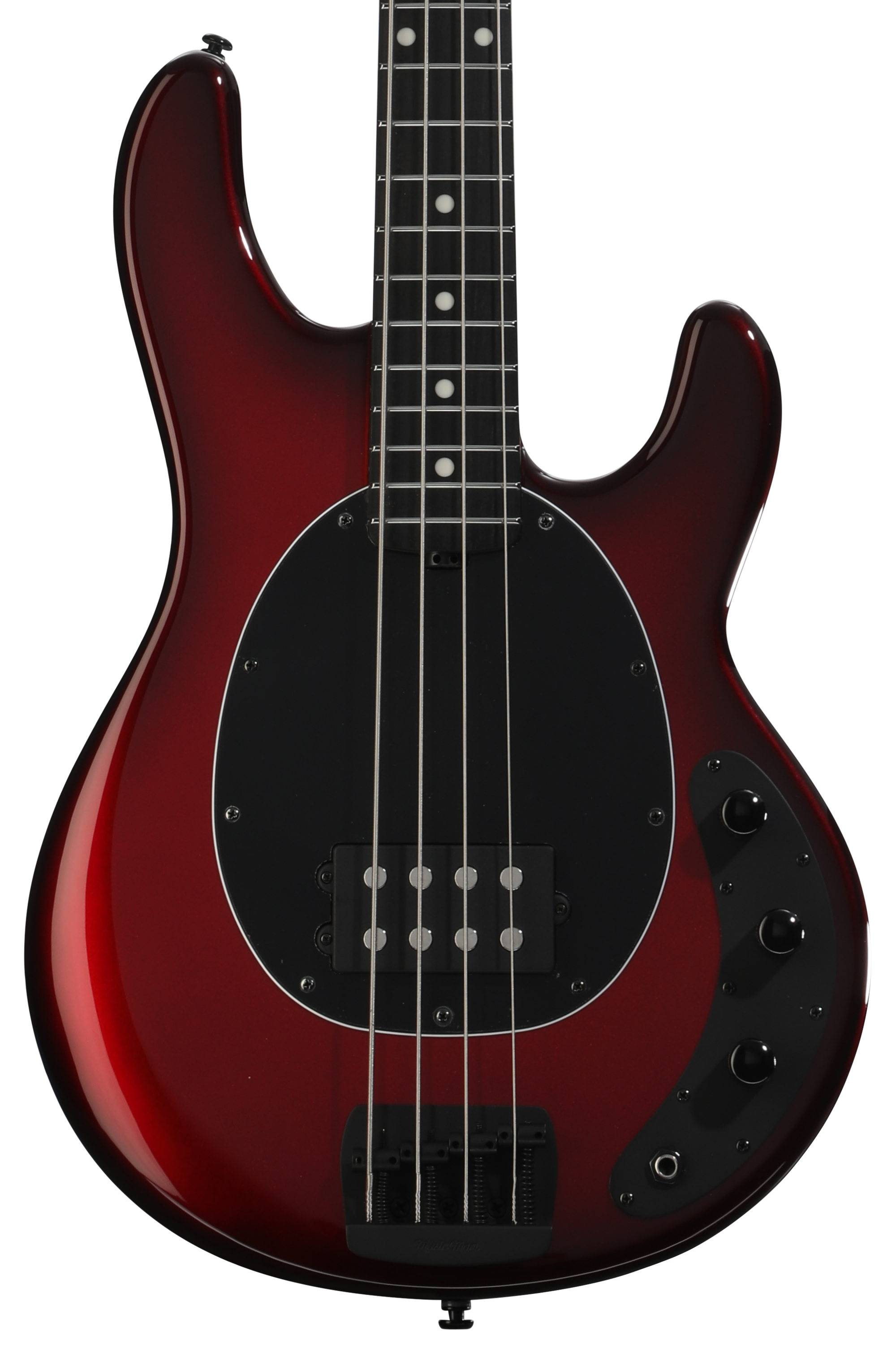 Ernie Ball Music Man StingRay 4 H - Gloss Black, Maple Fingerboard