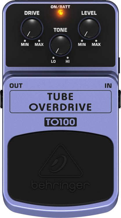 ギター BEHRINGER TUVE  OVER DRIVE TO100 Behringer TO100 Tube Overdrive Pedal | Sweetwater