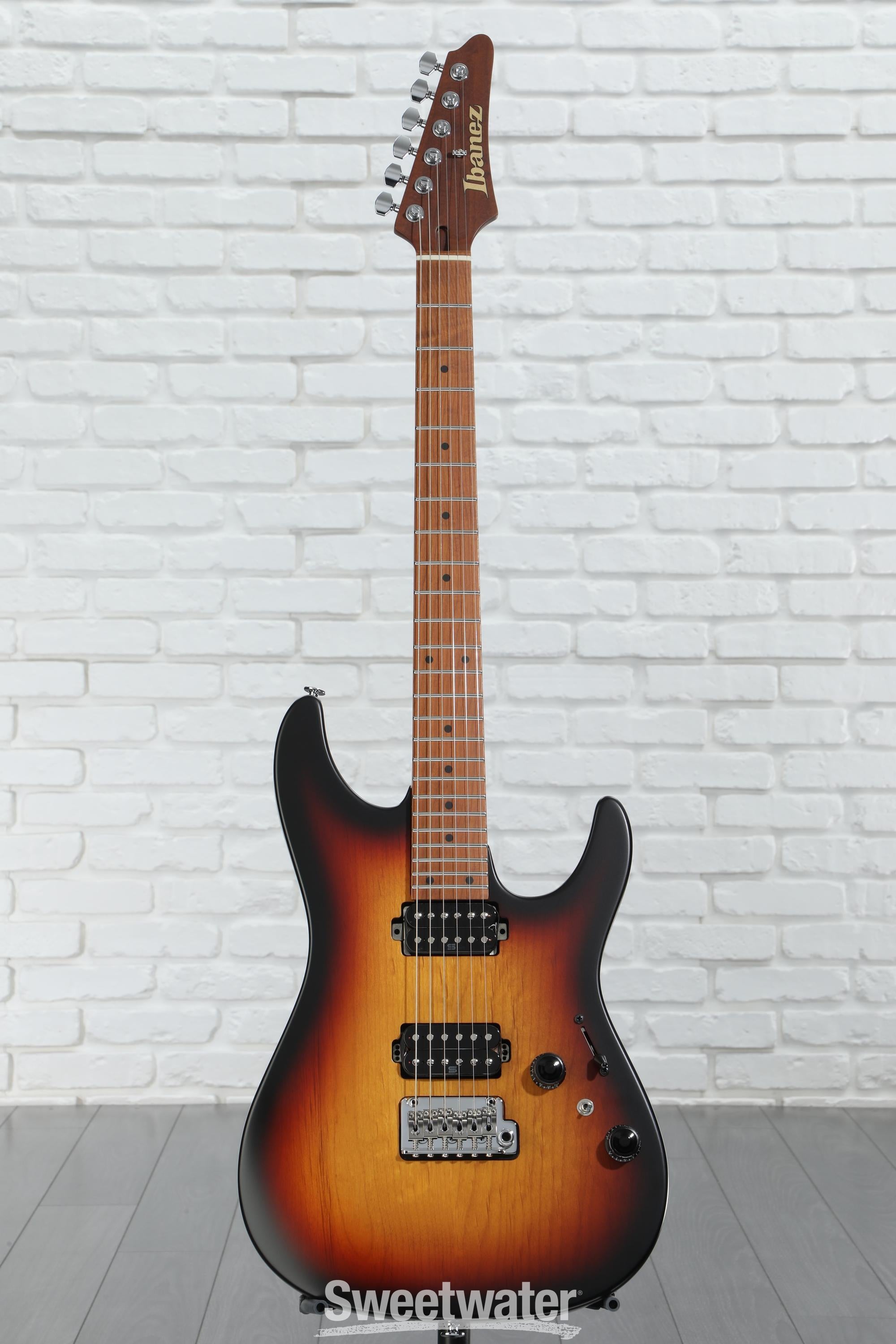 Ibanez Prestige AZ2402 Electric Guitar - Tri Burst Fade Flat