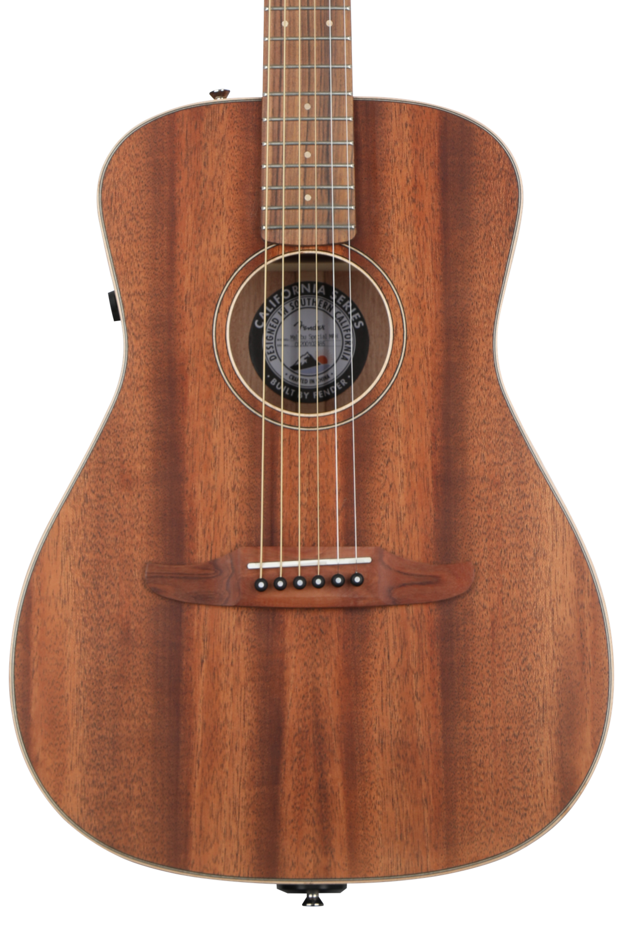 Fender Malibu Special Acoustic-Electric Guitar - Mahogany | Sweetwater