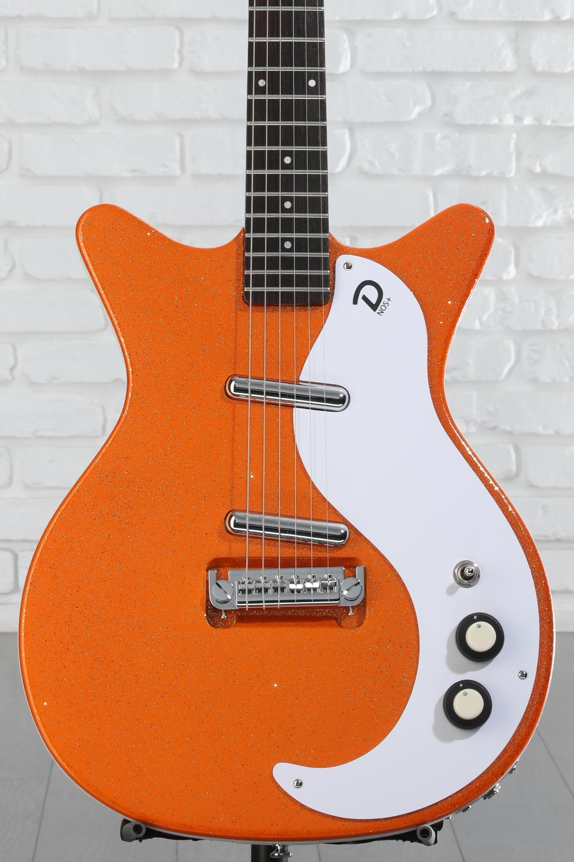ギター Danelectro 59M NOS+ MOD Danelectro 59 Mod NOS Electric Guitar Silver Metal Flake