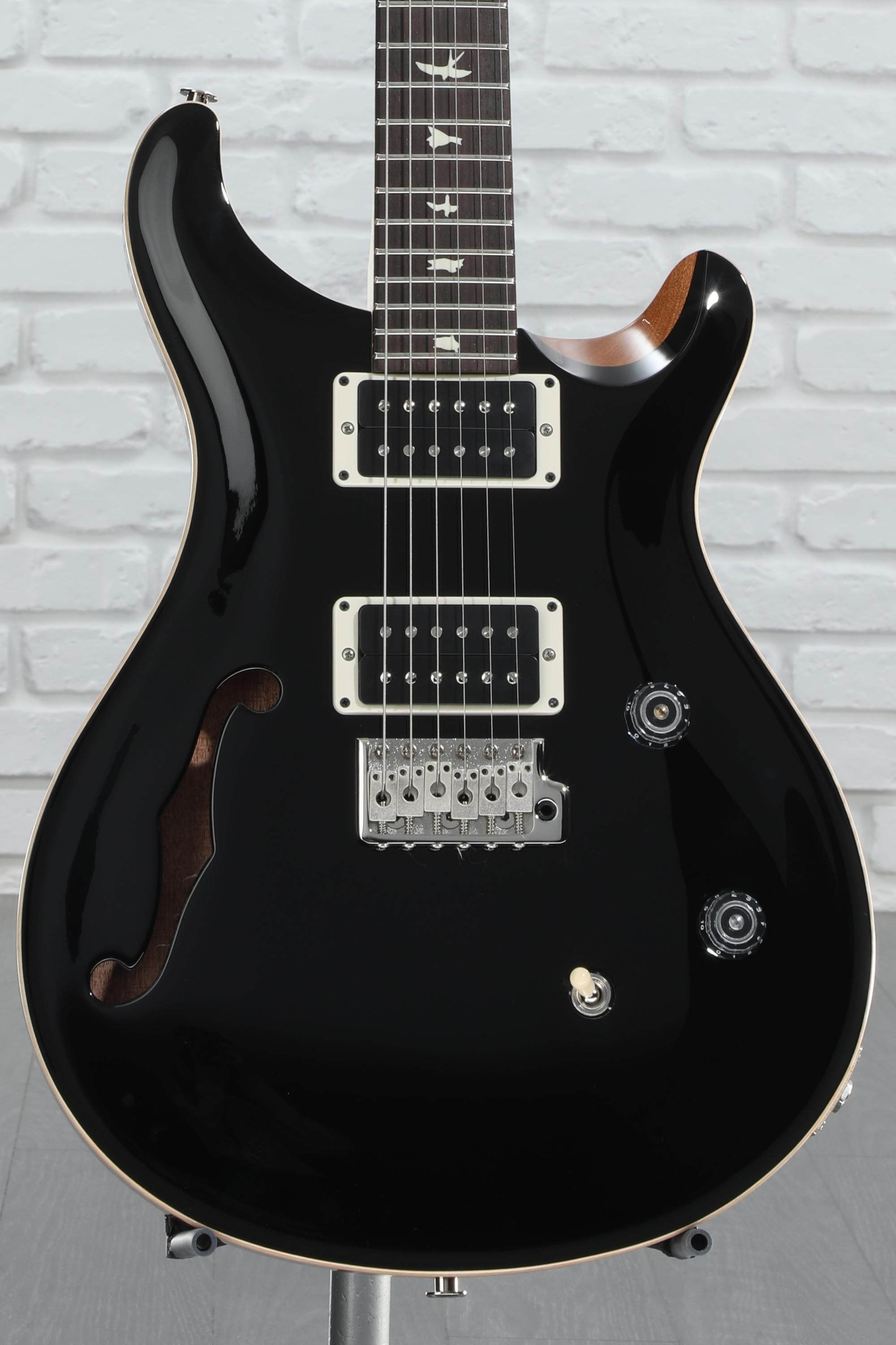PRS CE 24 Semi-Hollow Electric Guitar - Black Top | Sweetwater