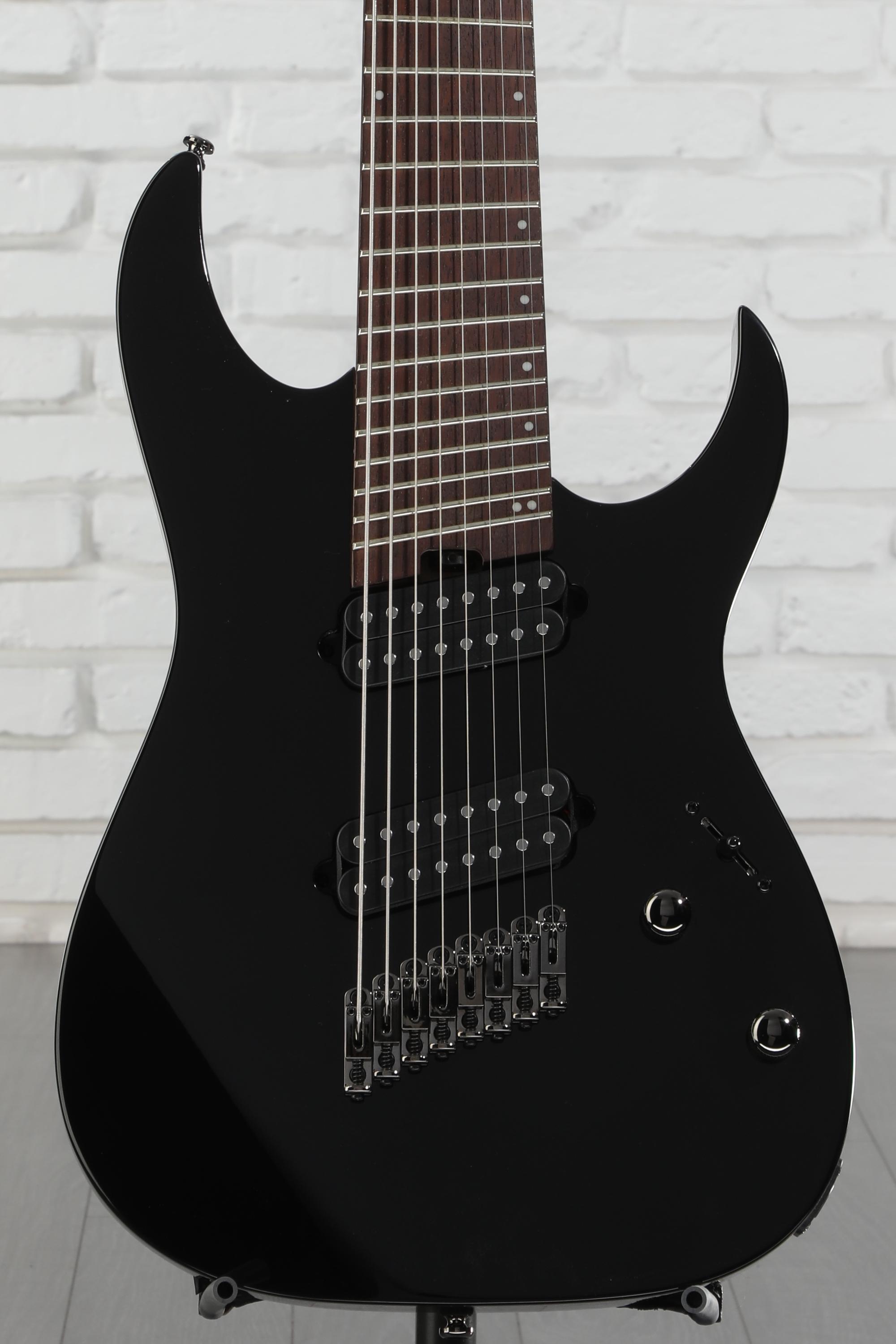 Ibanez rgms8/bk 8弦ギター Ibanez RG Standard RGMS8 Multi-scale 8-string Electric