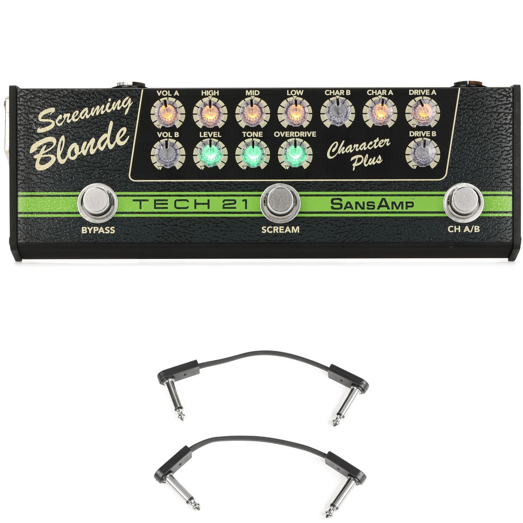 Tech 21 SansAmp Character Plus with EBS Patch Cables - Screaming