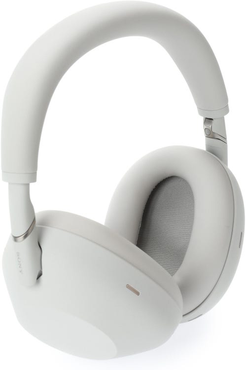 Sony WH-1000XM6 Headphones with Bluetooth Silver Sweetwater