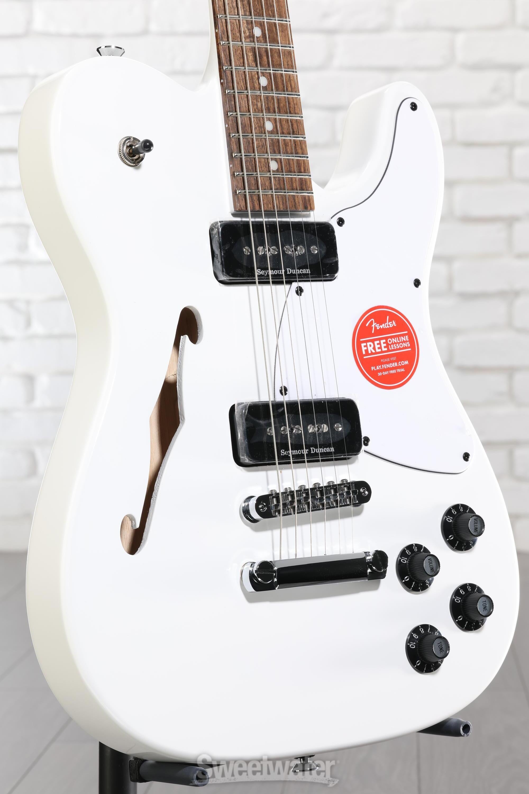 Fender Jim Adkins JA-90 Telecaster Thinline - White | Sweetwater
