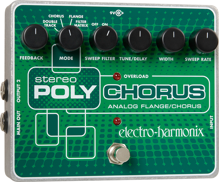 Electro-Harmonix Stereo Polychorus Analog Flange/Chorus | Sweetwater