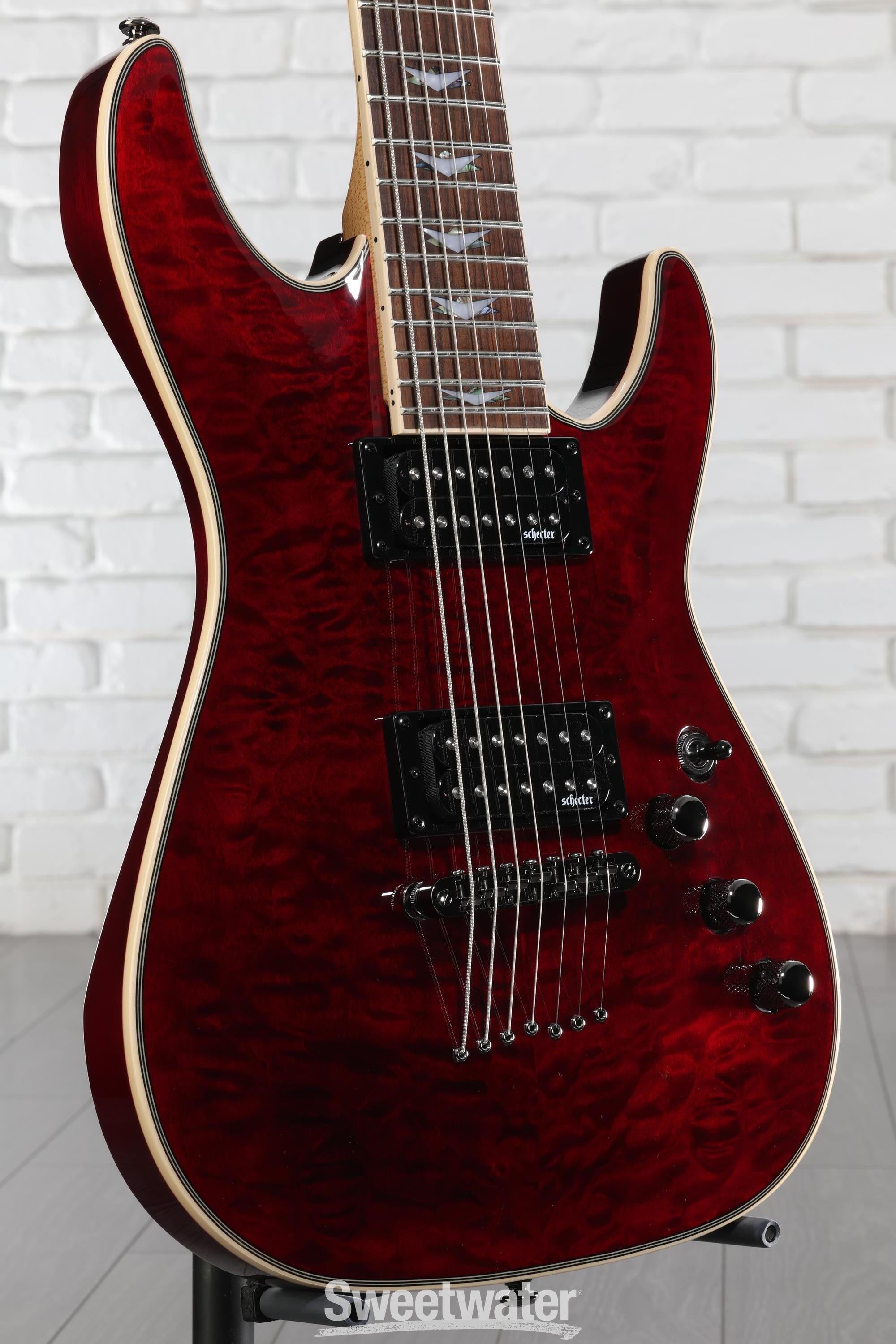 Schecter（シェクター） OMEN Extreme 7 7弦ギター Schecter Omen Extreme-7 Electric Guitar - Black Cherry | Sweetwater
