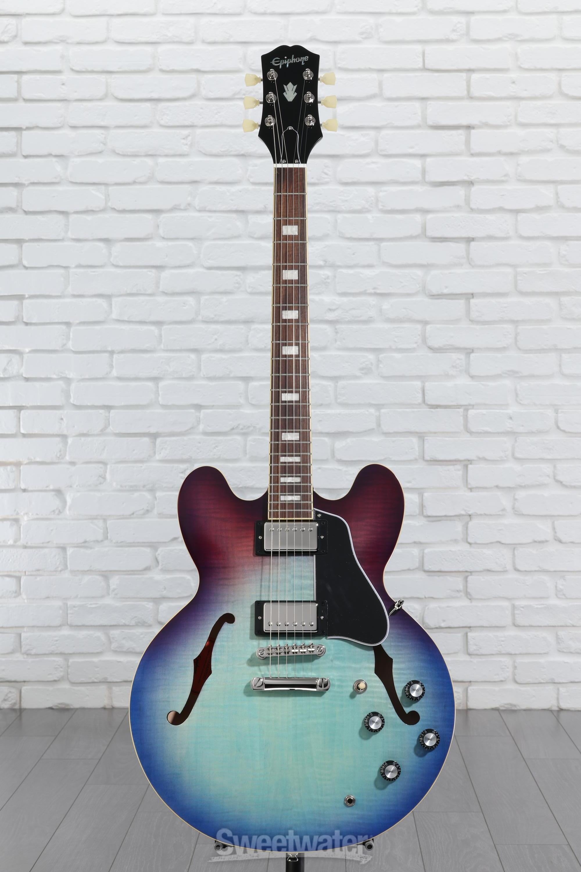 Epiphone ES-335 Figured Semi-hollowbody - Blueberry Burst