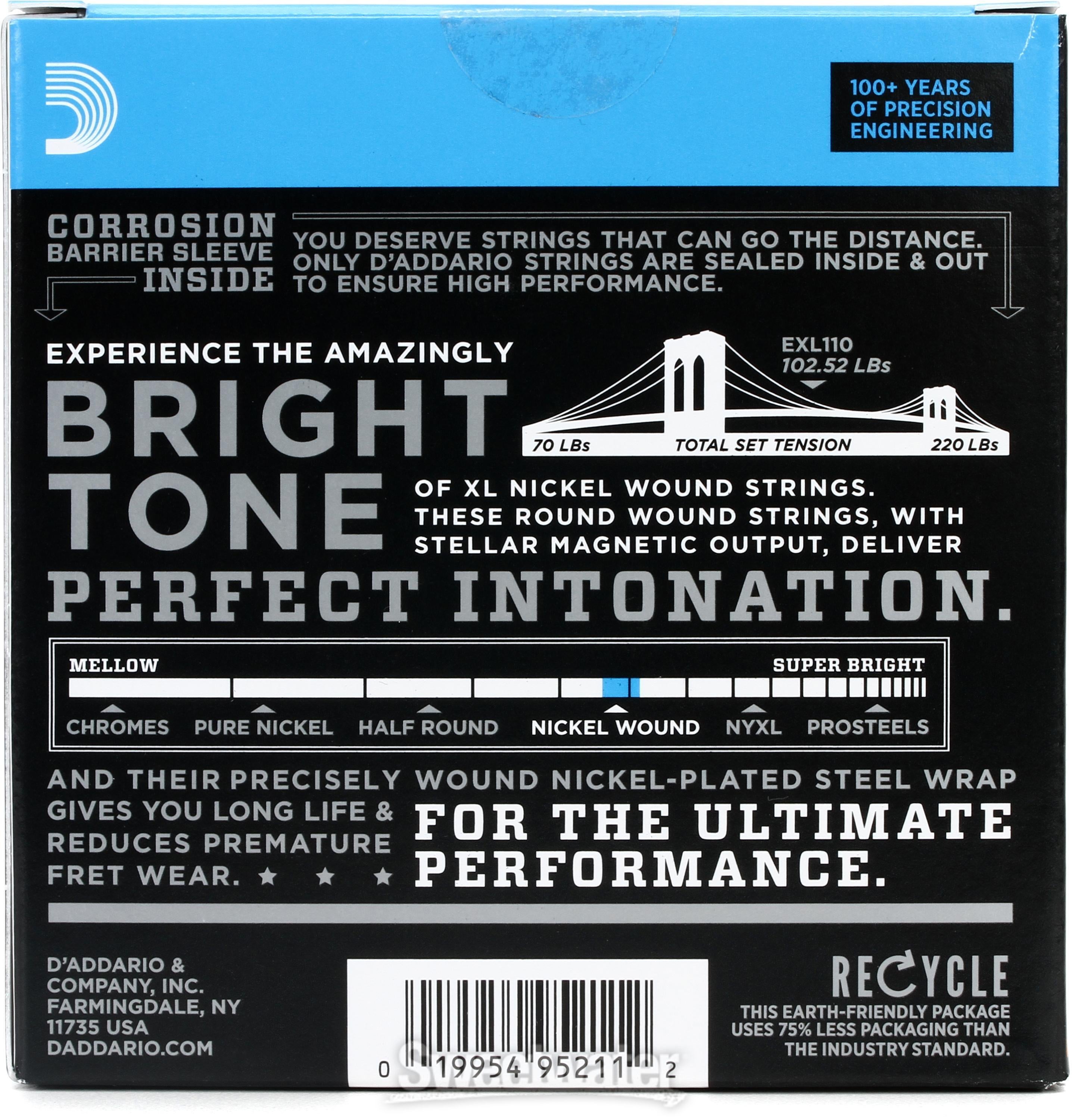 D'Addario EXL110 XL Electric Guitar Strings - .010-.046
