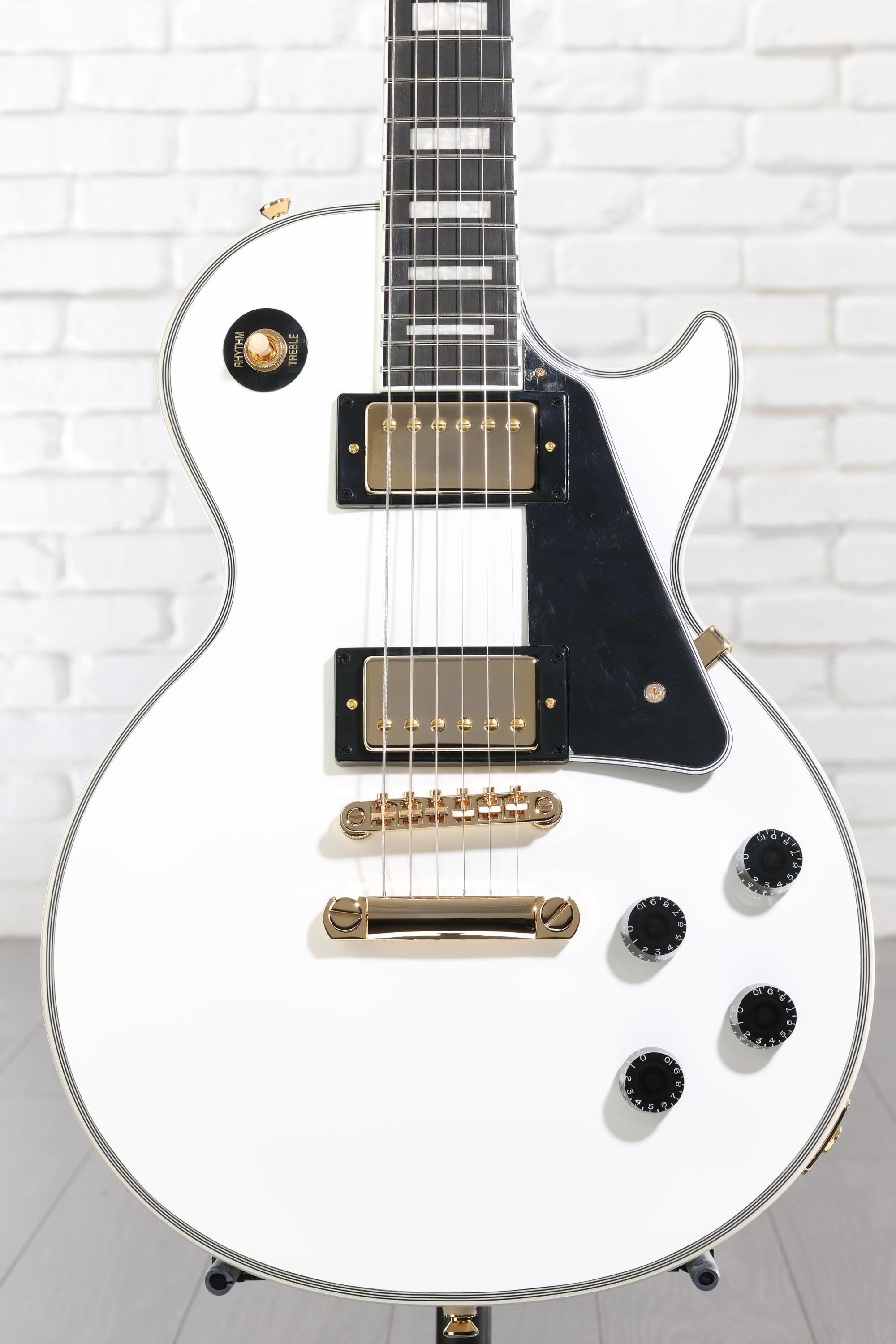 Epiphone Les Paul Custom Electric Guitar - Alpine White | Sweetwater