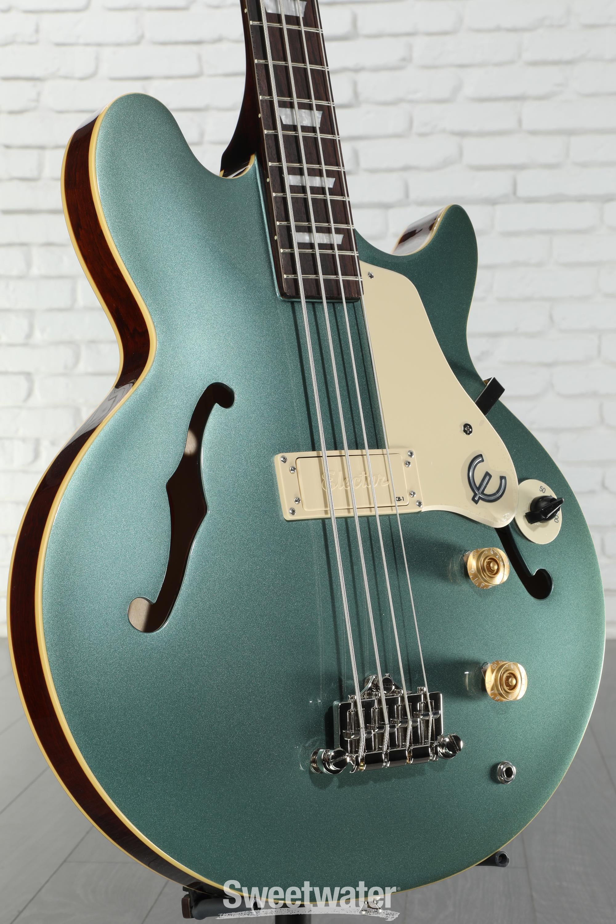 Epiphone JackCasady Bass水色 ソフトケース付き Epiphone Jack Casady Signature Bass - Faded Pelham Blue