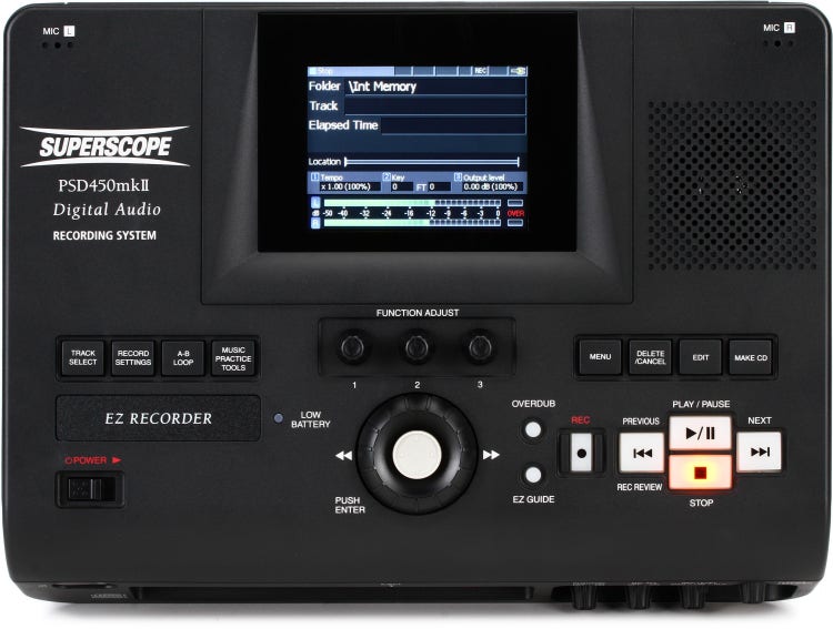 Superscope PSD450mk2 Portable SD Recorder | Sweetwater