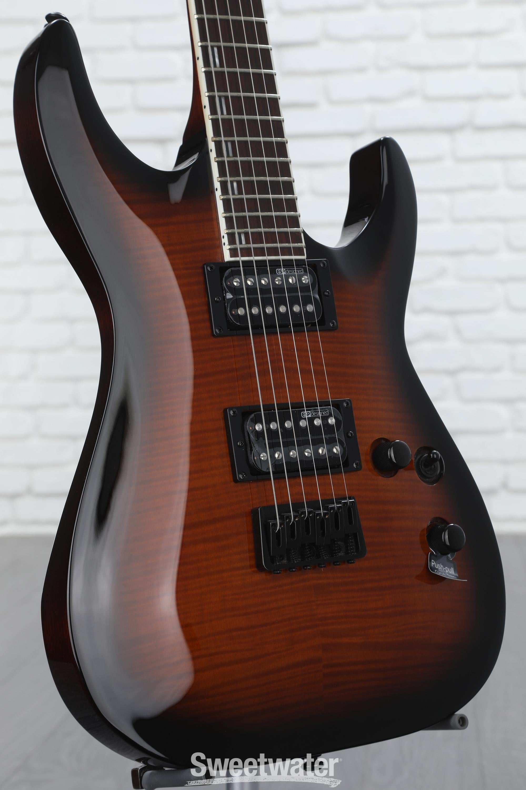 ESP LTD H-200FM - Dark Brown Sunburst