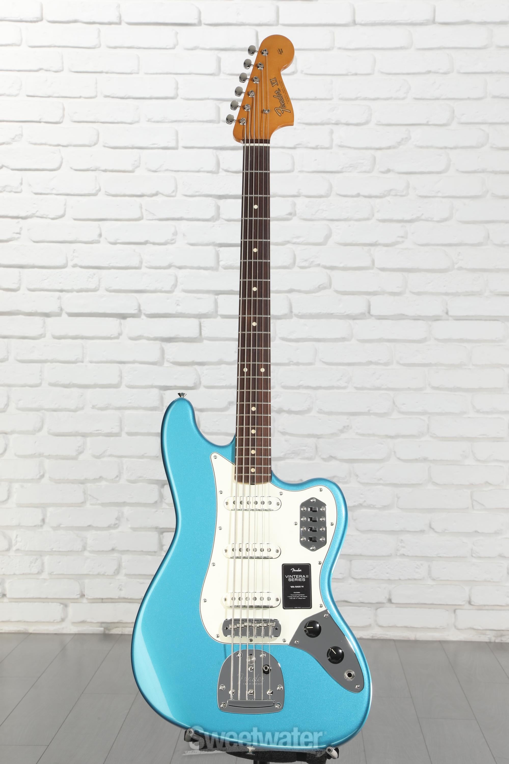 Fender Vintera II '60s Bass VI - Lake Placid Blue | Sweetwater