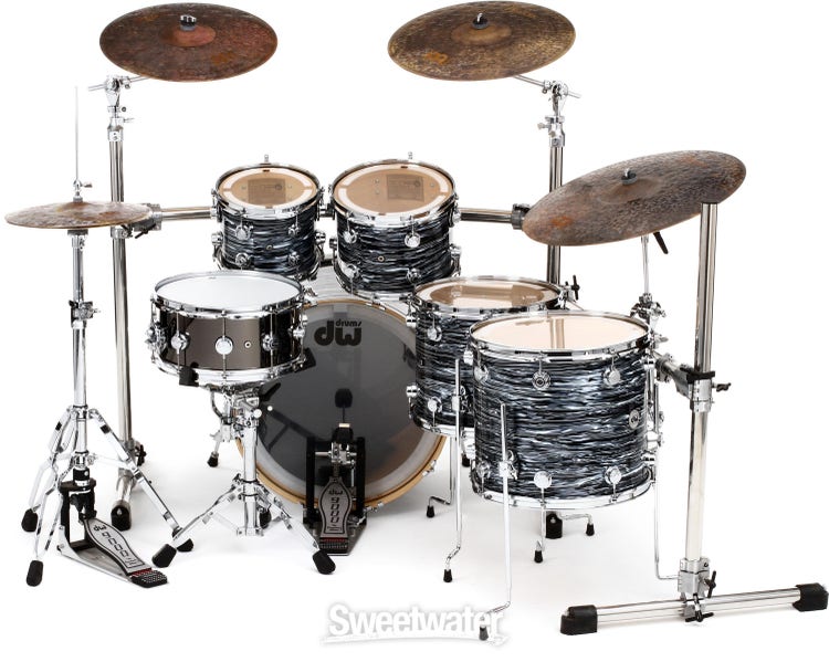 DW Collector's Series 5-piece Shell Pack - Black Oyster FinishPly