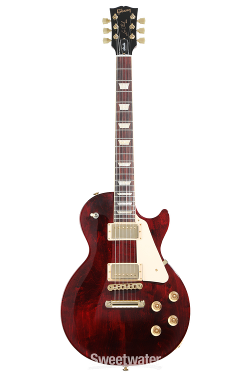 Gibson Les Paul Studio Electric Guitar - Wine Red with Gold