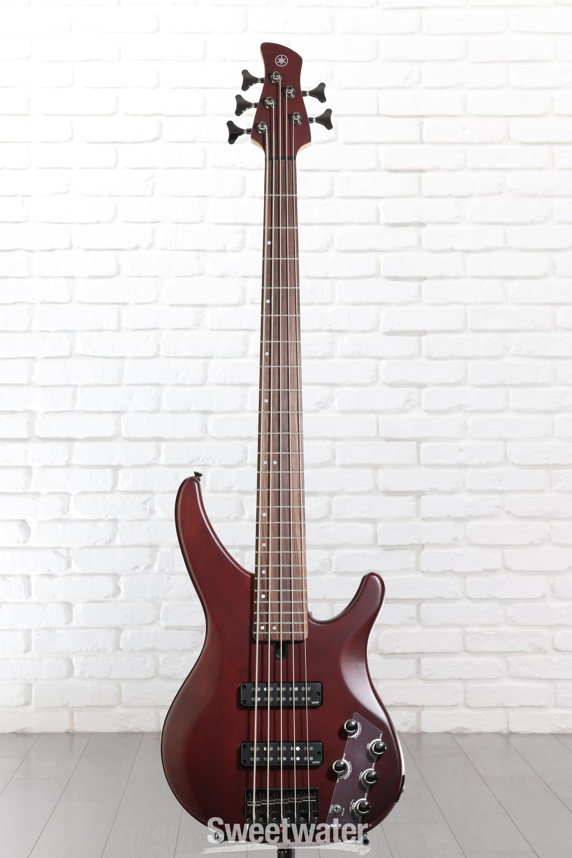 Yamaha TRBX505 5-string Bass Guitar - Translucent Brown | Sweetwater