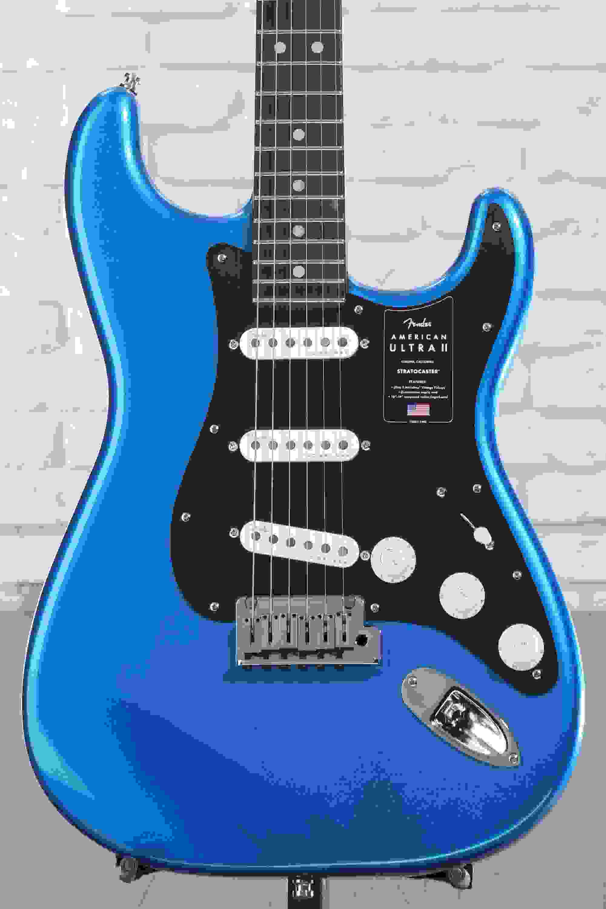 Fender American Ultra II Stratocaster Electric Guitar - Noble Blue, Ebony Fingerboard