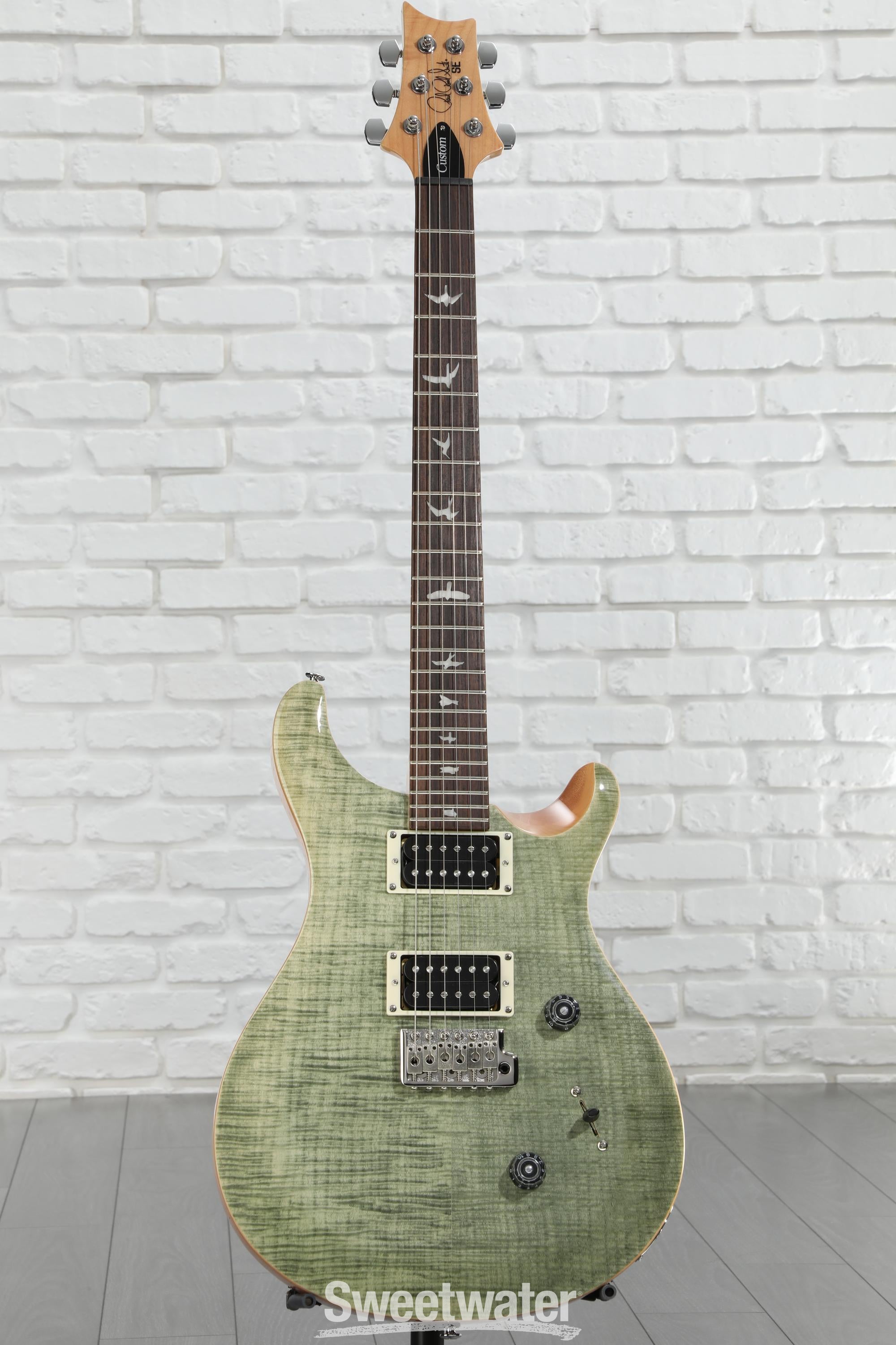 ギター PaulReedSmith SE Custom24 Trampas Green PRS SE Custom 24 Electric Guitar - Trampas Green, Sweetwater
