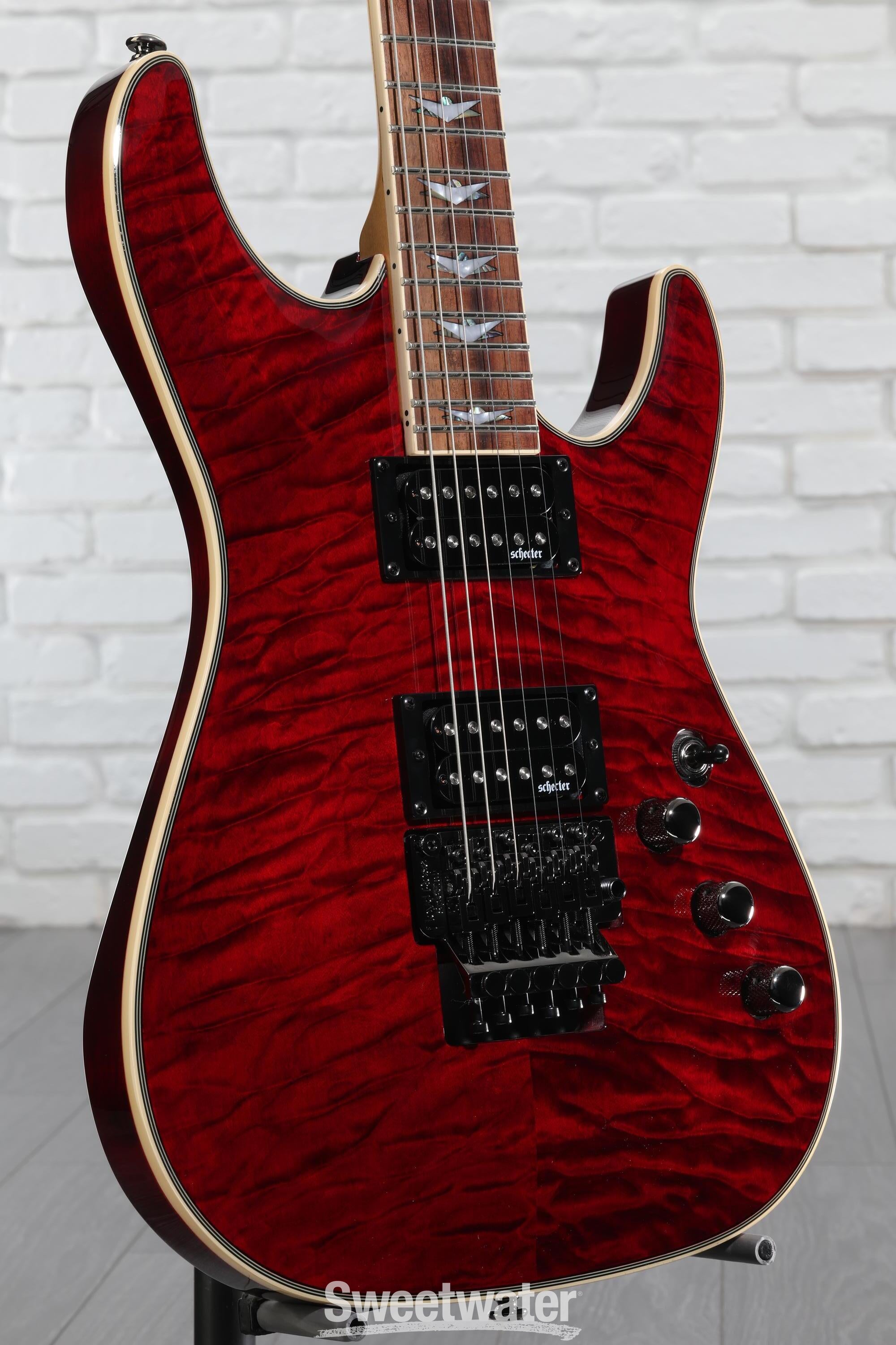 Schecter Omen Extreme-6 FR Electric Guitar - Black Cherry