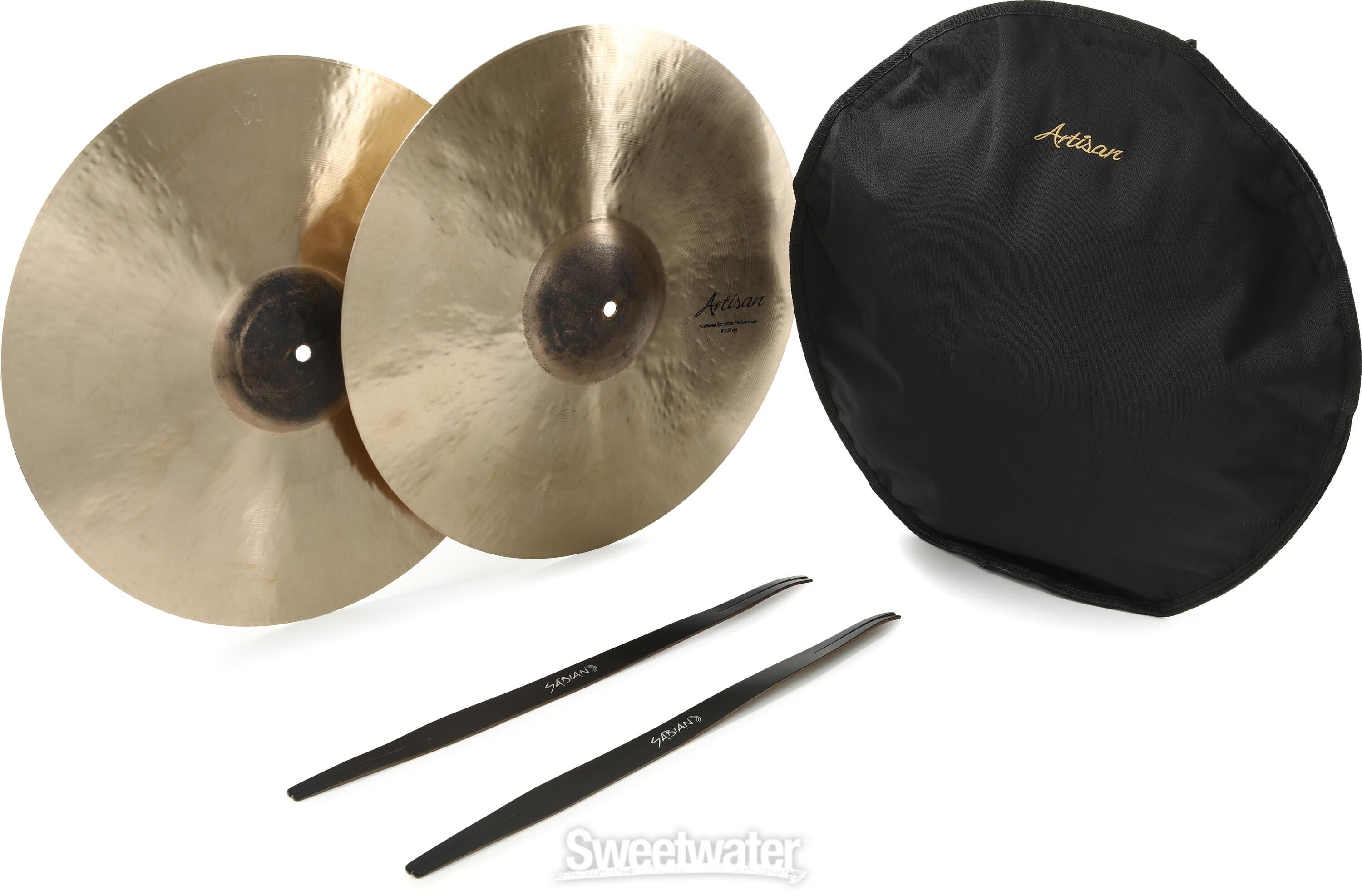 Sabian Artisan Traditional Symphonic Medium Heavy Hand Cymbals