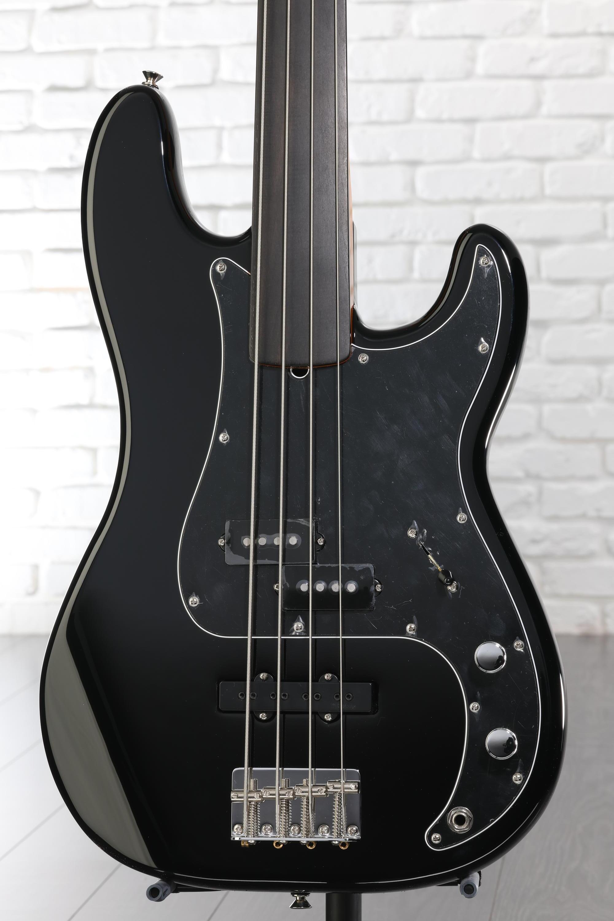 Fender Tony Franklin Fretless Precision Bass - Black | Sweetwater