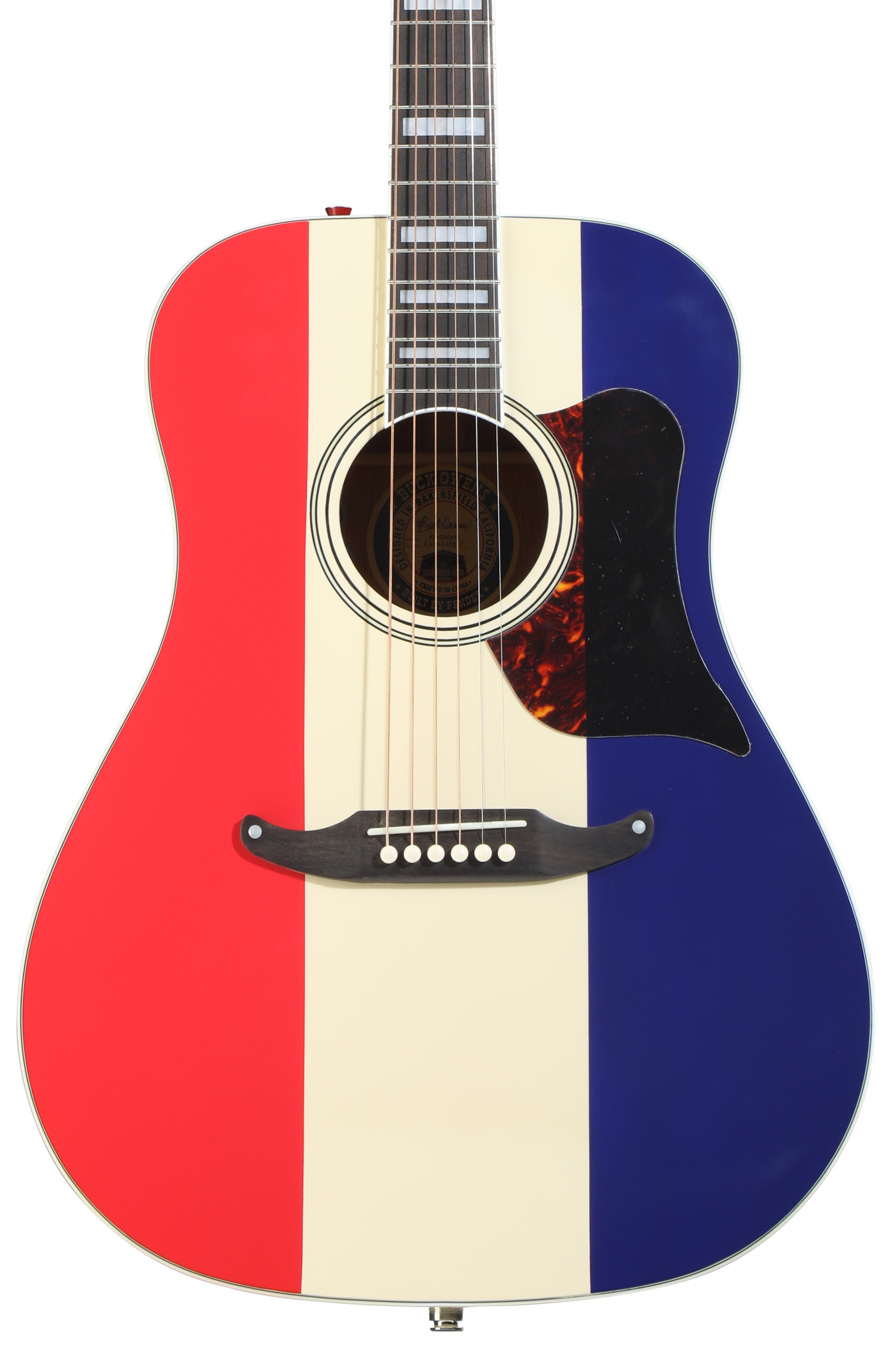 Fender Buck Owens Kingman Acoustic-electric Guitar - Red, White, and Blue