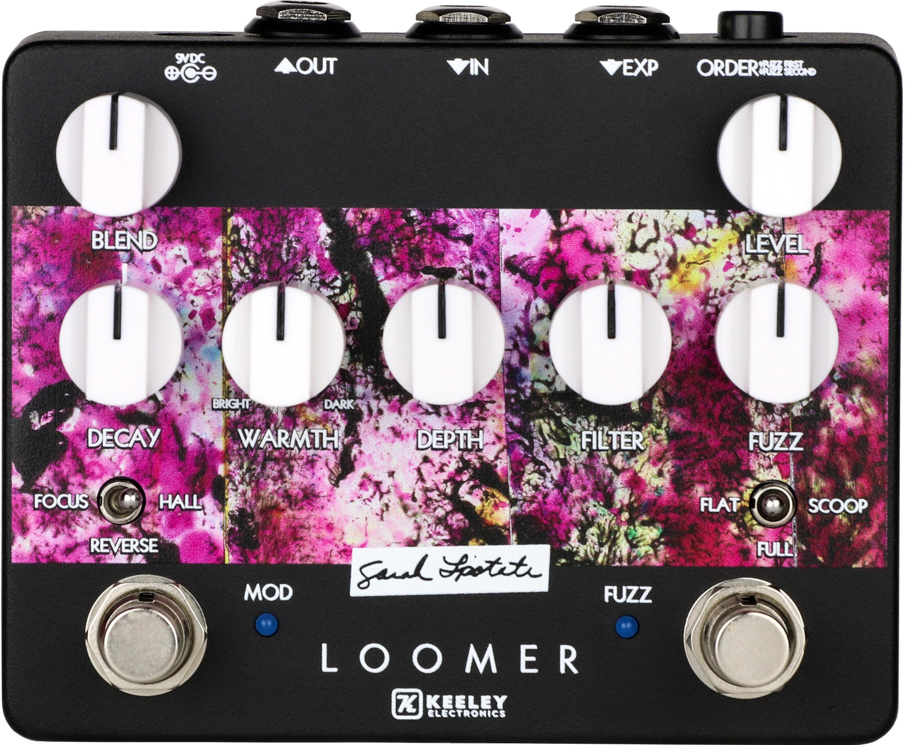 Keeley Loomer Reverb and Fuzz Pedal - Sarah Lipstate Artist Series Edition